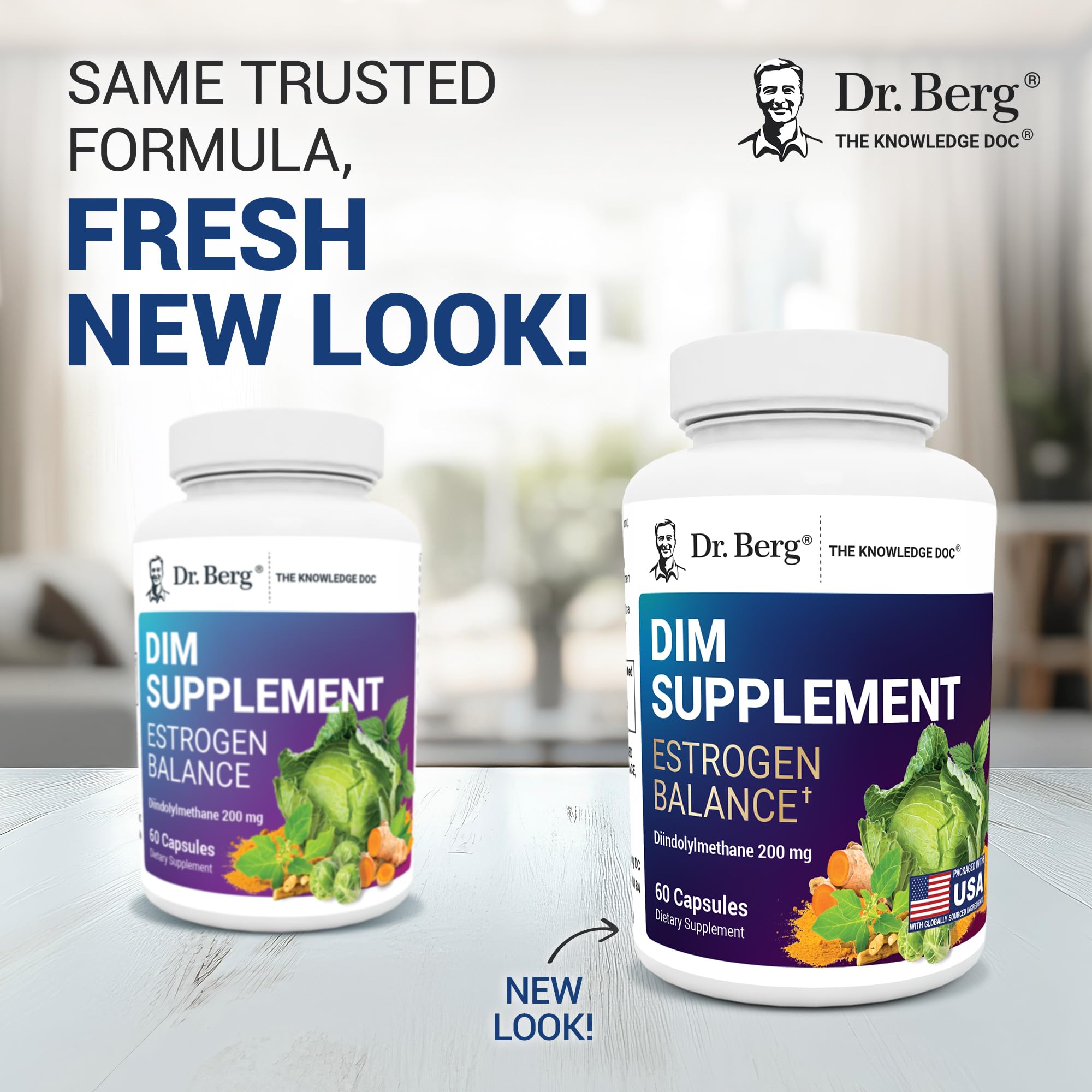Dr. Berg DIM Supplement Estrogen Balance - Original Estrogen Supplement for Women with Diindolylmethane for Menstrual Symptoms & Menopause Relief & Black Pepper for Enhanced Absorption - 60 Capsules Dr. Berg Nutritionals buy supplements canada