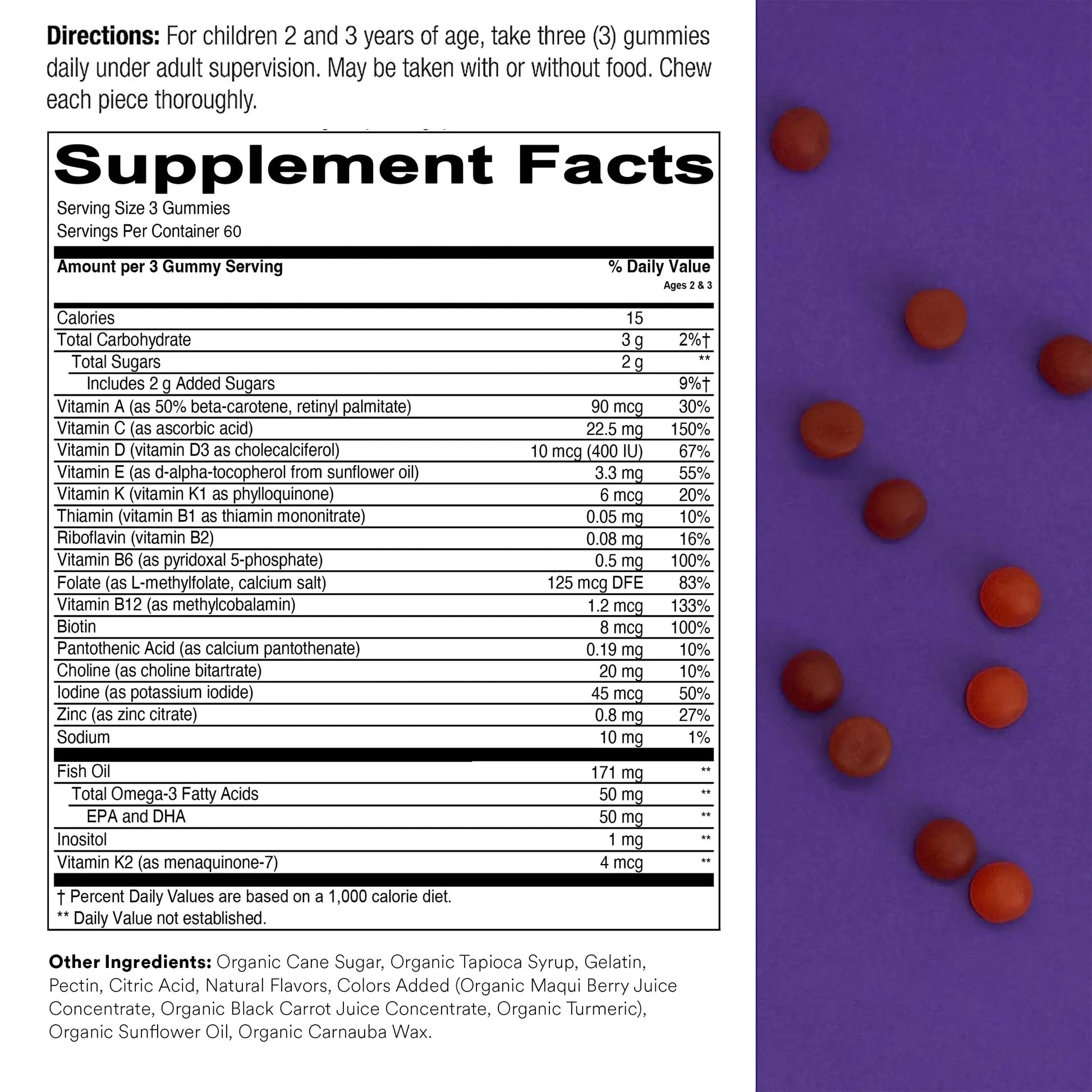 SmartyPants Toddler Multivitamin Gummies: Omega 3 Fish Oil (EPA/DHA), Vitamin D3, C, Vitamin B12, B6 & Organic Kids Multivitamin Gummies: Probiotics, Omega 3 (ALA), Vitamin D3, C, Vitamin B12 SmartyPants buy supplements canada