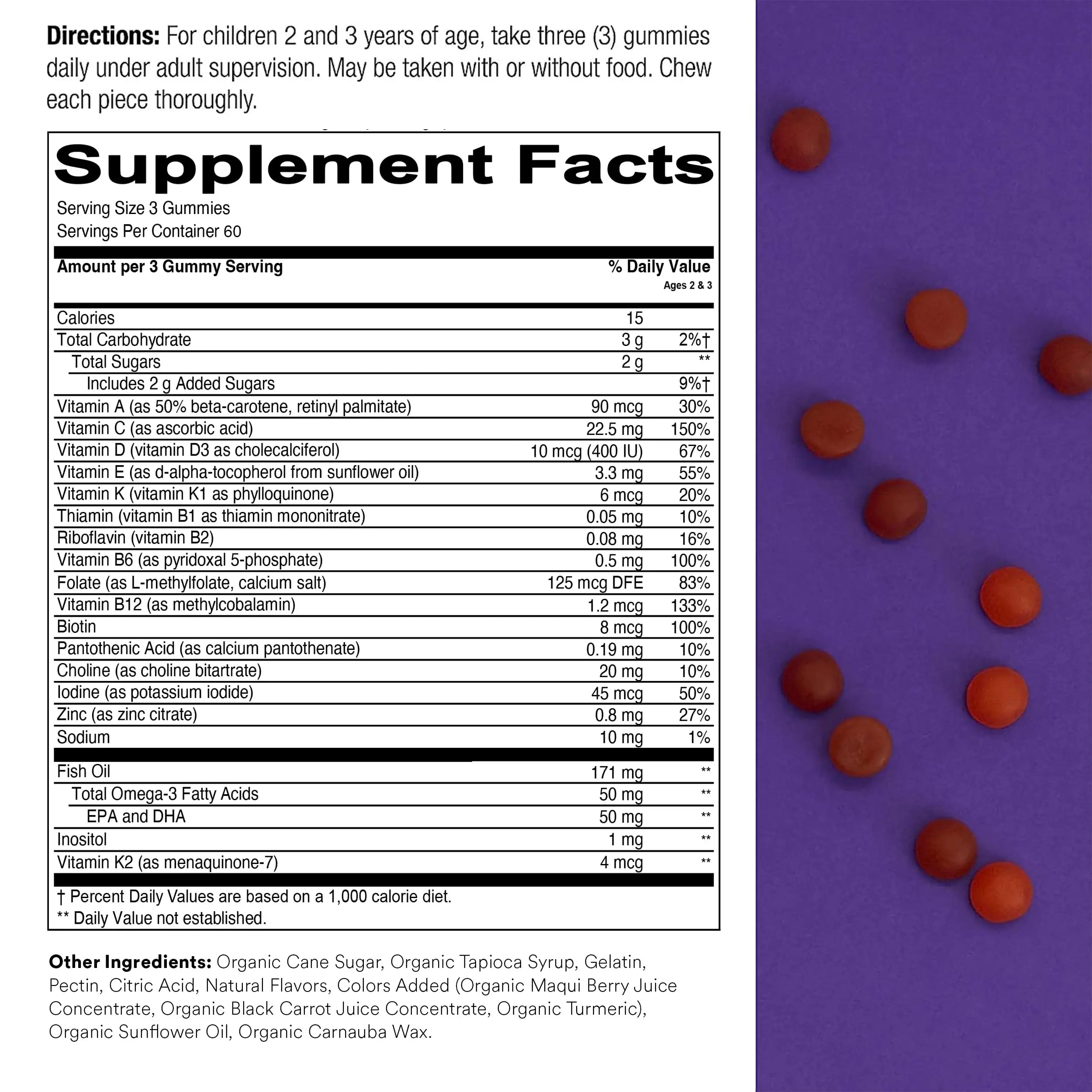 SmartyPants Toddler Multivitamin Gummies: Omega 3 Fish Oil (EPA/DHA), Vitamin D3, C, Vitamin B12, B6 & Organic Kids Multivitamin Gummies: Probiotics, Omega 3 (ALA), Vitamin D3, C, Vitamin B12 SmartyPants buy supplements canada