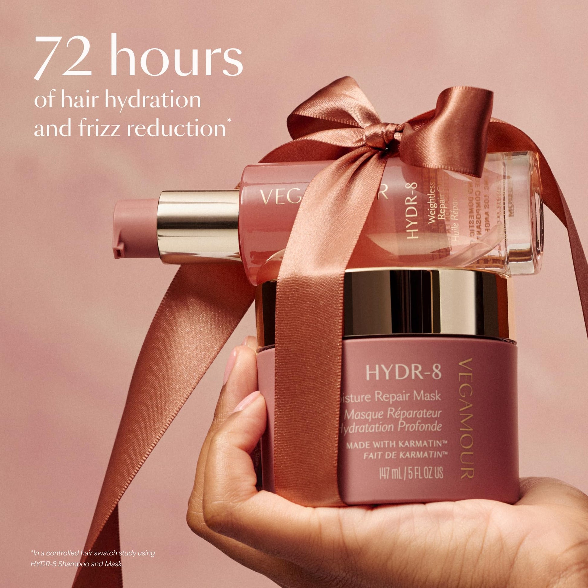 VEGAMOUR HYDR-8 Restorative Ritual Kit - Deep Hydrating Hair Mask, Repair Oil, and Leave In Conditioner Gift Set - $130 Value VEGAMOUR buy supplements canada