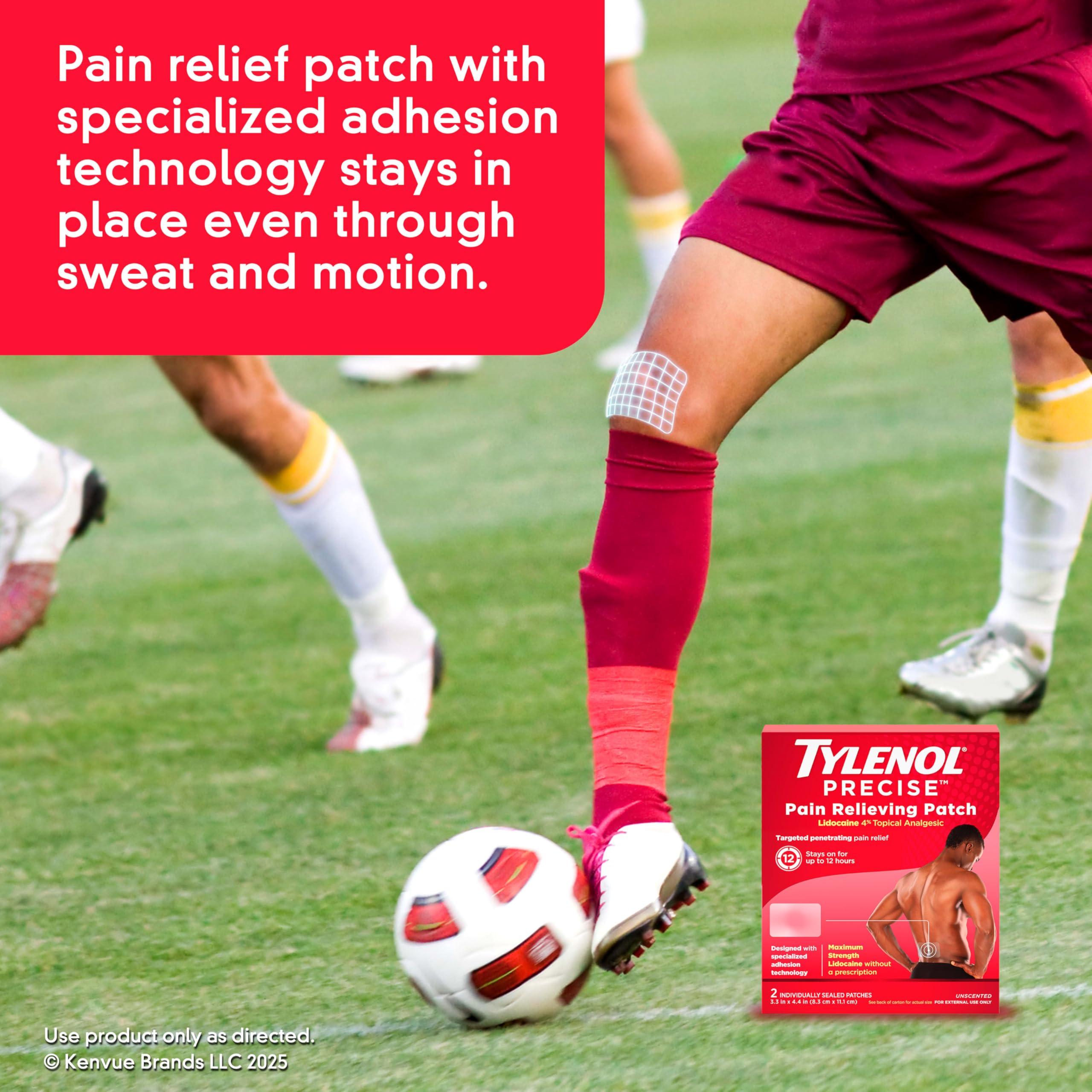 Tylenol Precise Pain Relieving Patches, Large Topical Analgesic Patches + Maximum OTC Strength Lidocaine Penetrates, Targeted Relief Ideal for Shoulder, Back & Knee Pain, Unscented, 4 ct Tylenol buy supplements canada