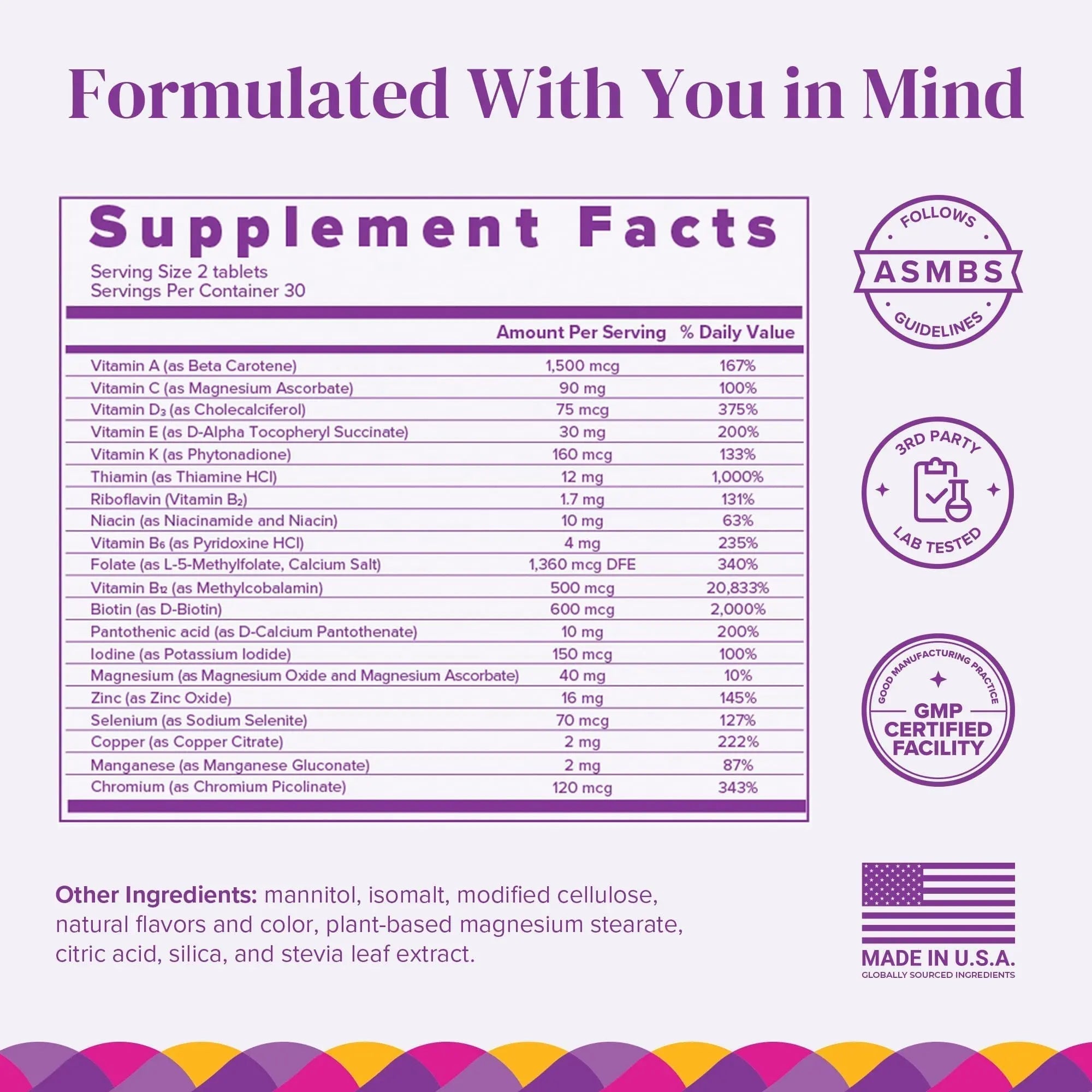 BariMelts Multivitamin, 60 Fast-Dissolving Tablets (1-Month Supply), Sugar-Free Bariatric Multivitamin for Women, Natural Fruit Flavor BariMelts buy supplements canada