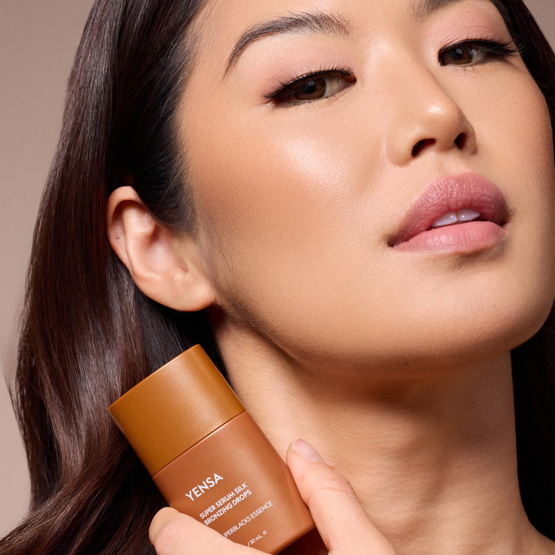 YENSA Super Serum Silk Bronzing Drops for Face - Liquid Bronzer Drops Enriched with Bakuchiol, Ferulic Acid & Super Oils - Hydrates & Nourishes with a Subtle Shimmer Finish - Universal Shade (1 Fl oz) YENSA buy supplements canada