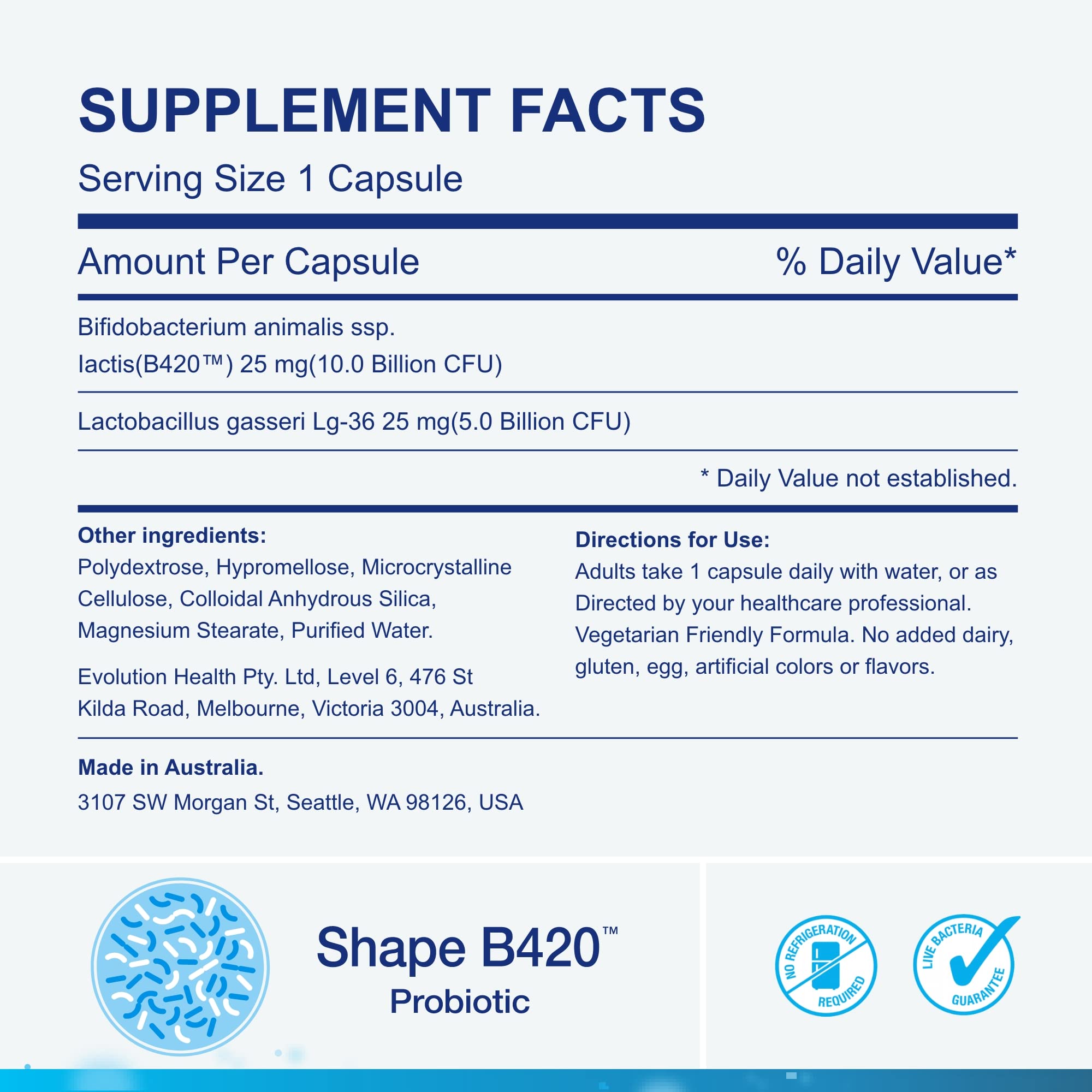 Life-Space Shape B420™ Probiotics, Clinically Studied Strains, Supplement for Women and Men Life-Space buy supplements canada