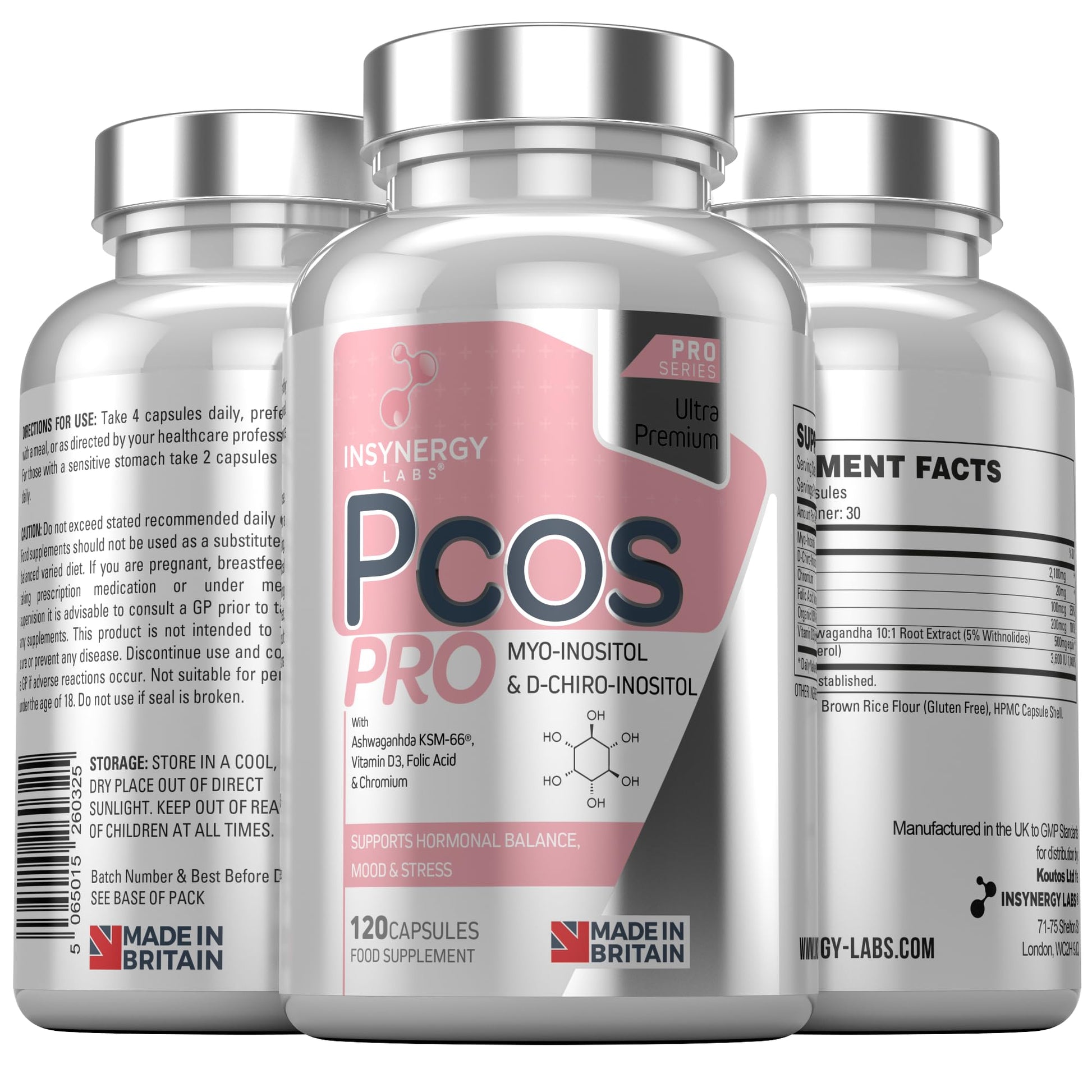 PCOS Pro - Ultra Premium Inositol PCOS Supplement (4X Extra Ingredients) Myo Inositol Insynergy Labs buy supplements canada