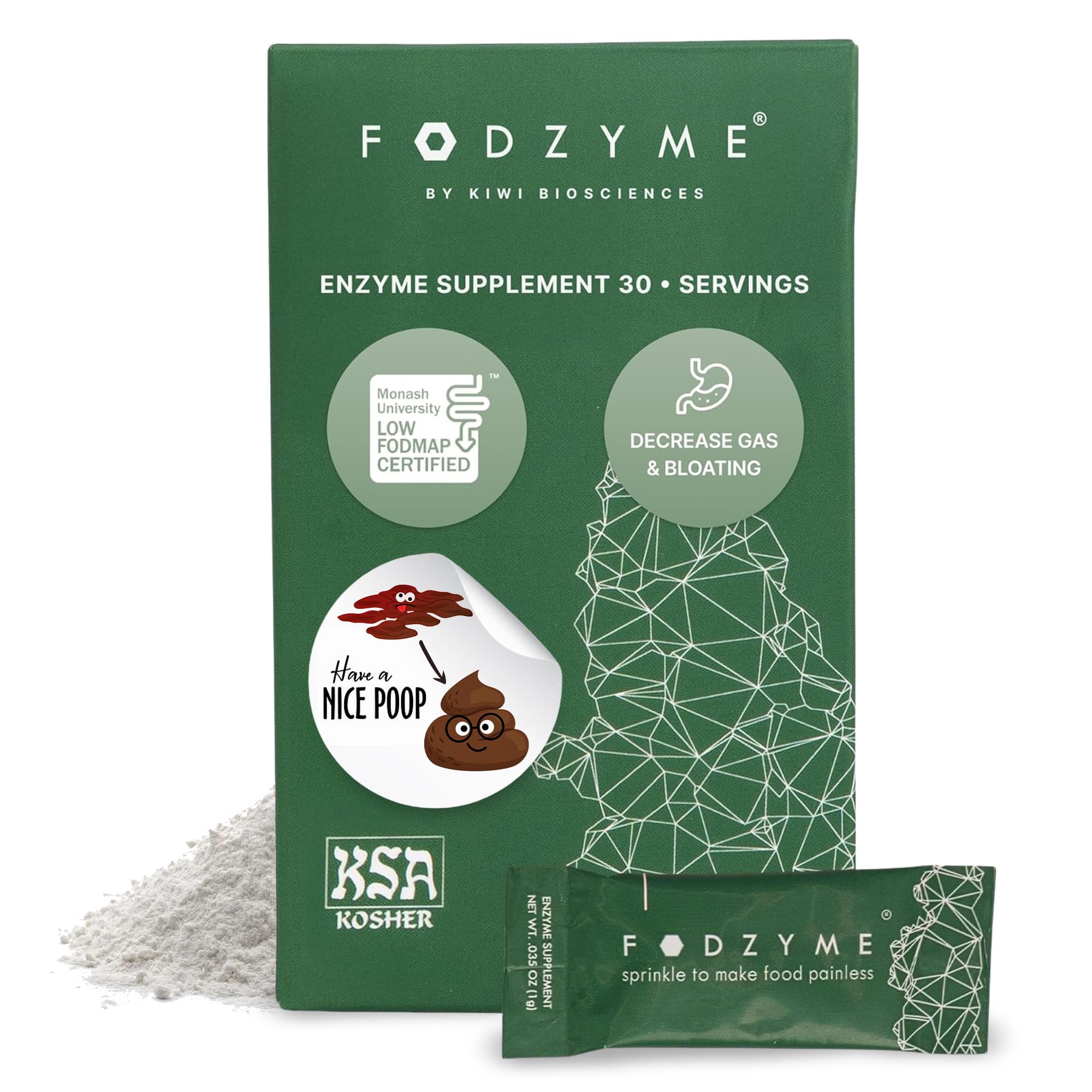 FODZYME® On-The-Go Digestive Enzymes for Gut Health, Relief for Bloating, Gas, Constipation, Diarrhea, FODZYME buy supplements canada