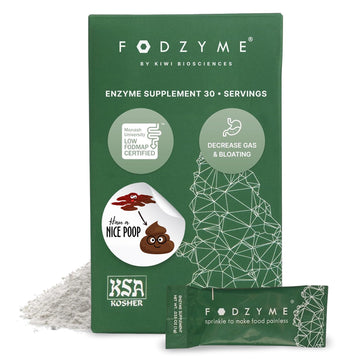 FODZYME® On-The-Go Digestive Enzymes for Gut Health, Relief for Bloating, Gas, Constipation, Diarrhea, FODZYME buy supplements canada