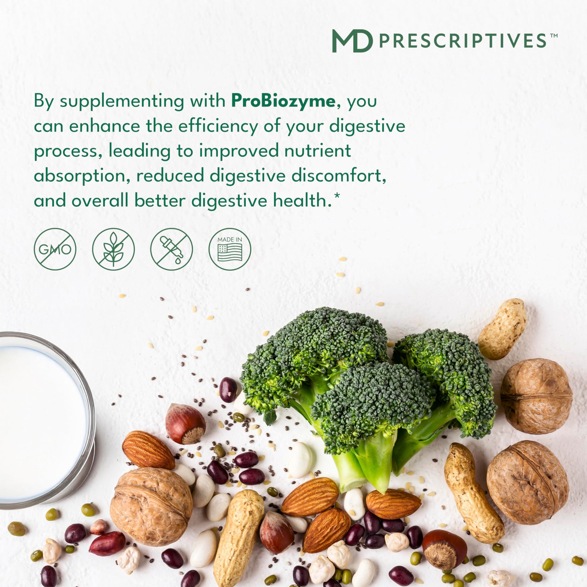 MD Prescriptives - ProbioZyme - Vegetarian Digestive Enzymes - Supplement for Digestive & Gut Health - 90 Capsules MD Prescriptives buy supplements canada