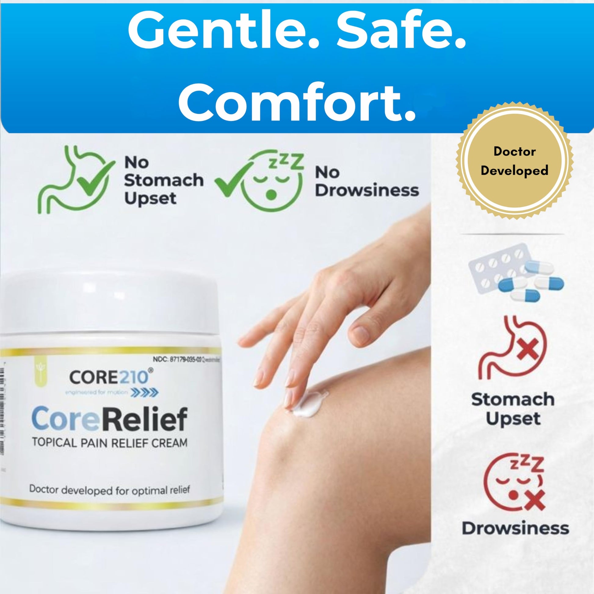 CopperJoint CoreRelief 2oz - Joint Pain Relief Cream for Knee, Neck, Hip, Shoulder & Simple Backache, Arthritis Cream Pain Reliever, Daily Cooling Non-Greasy Menthol Sore Muscle Rub CopperJoint buy supplements canada
