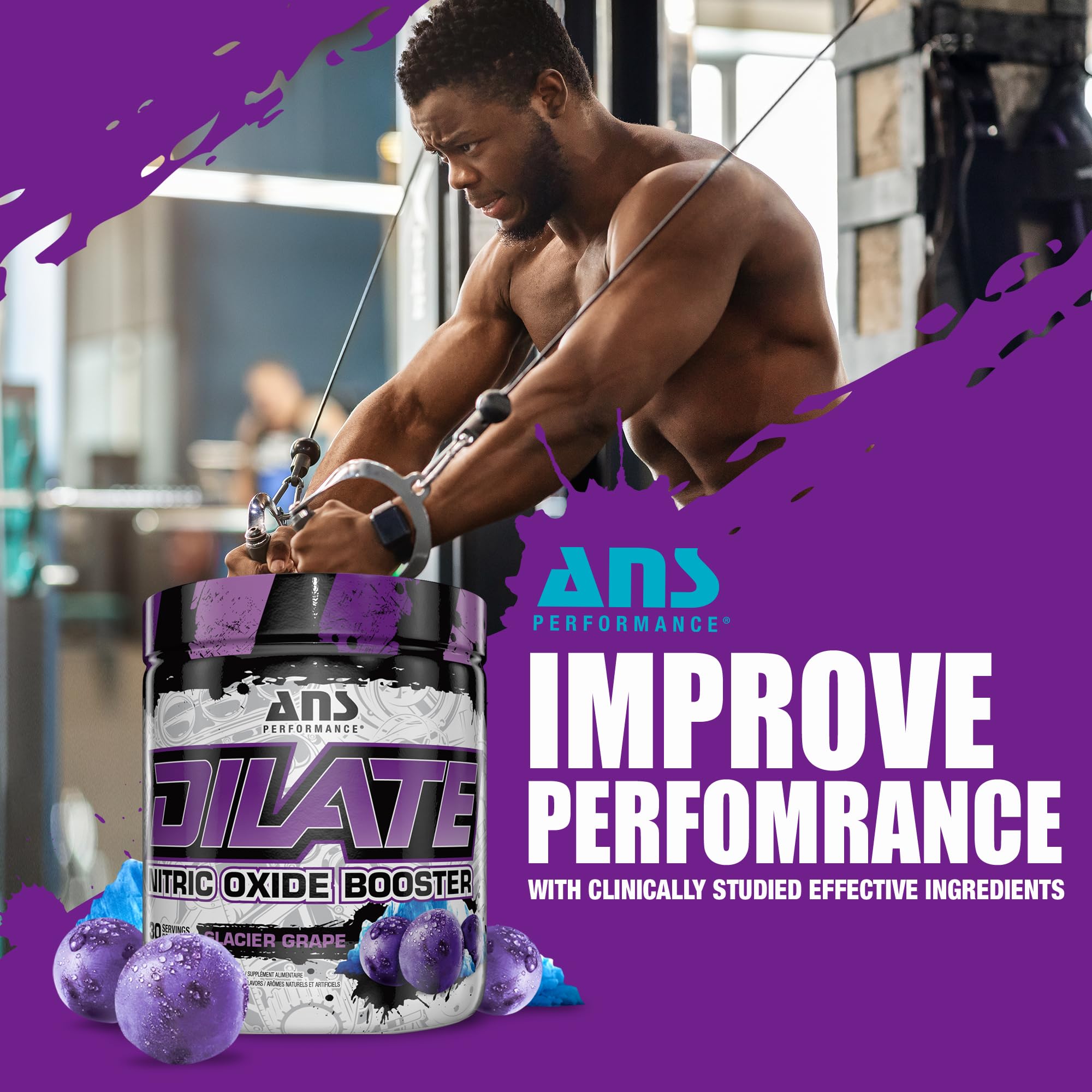 ANS Performance Dilate Pump PreWorkout Powder - Dietary Supplement - Maximizes ANS Performance buy supplements canada