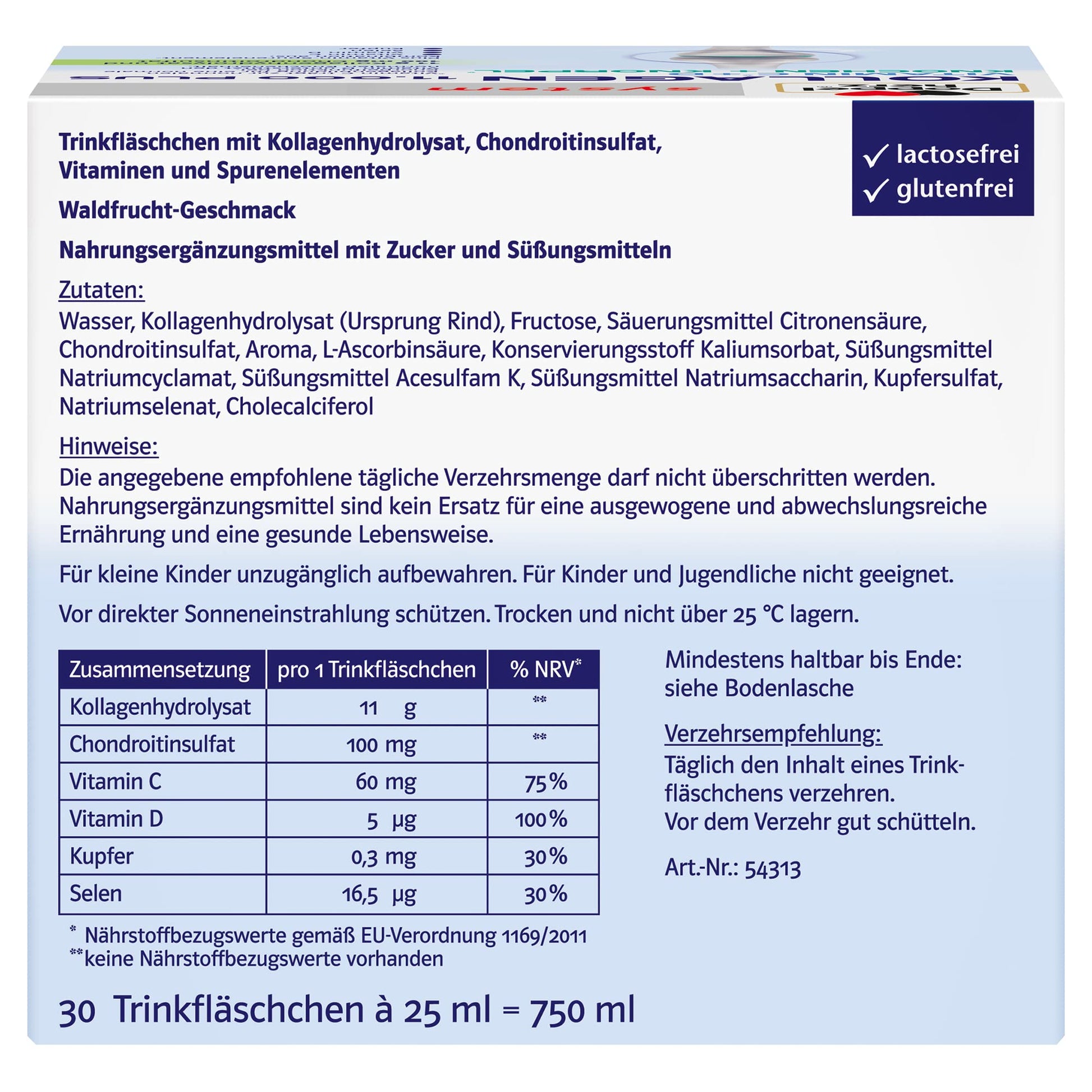 Doppelherz collagen 11,000 ampoules, 30 x 25 ml, PZN:7625039 My Store buy supplements canada