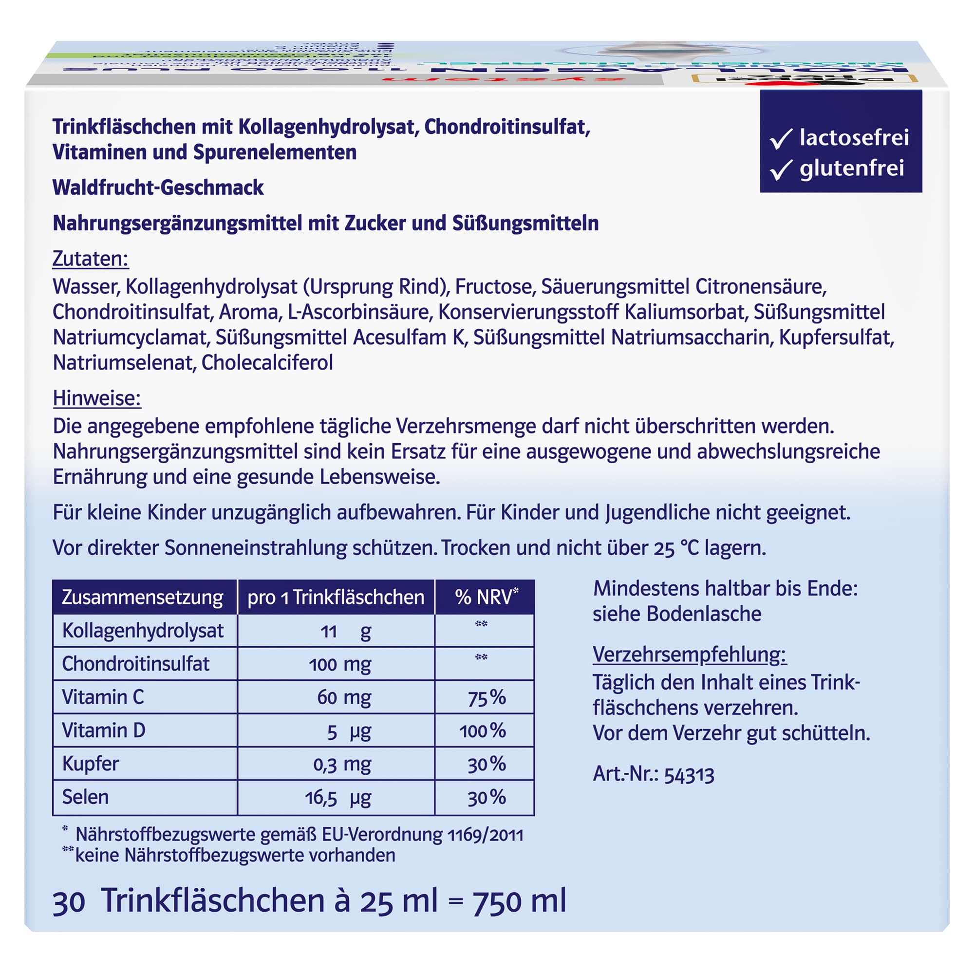Doppelherz collagen 11,000 ampoules, 30 x 25 ml, PZN:7625039 My Store buy supplements canada