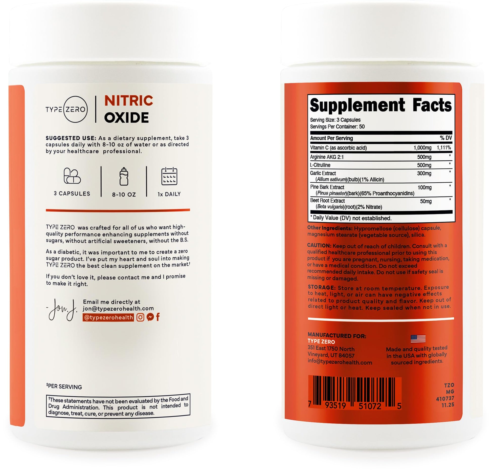 Type Zero Nitric Oxide 6X Booster, 150 Veggie Capsules - Natural Supplement - Beetroot, Arginine AKG, Citrulline, Pine Bark, Garlic & VIT C | Nitrous Oxide Type Zero buy supplements canada