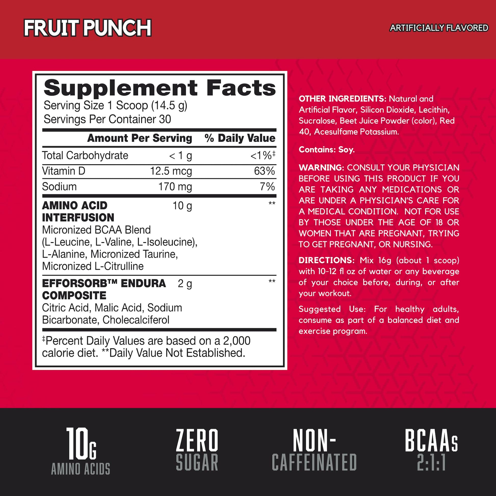BSN Amino X Muscle Recovery & Endurance Powder with BCAAs, Intra Workout Support, 10 Grams of Amino Acids, Keto Friendly, Caffeine Free, Flavor: Fruit Punch, 30 servings (Packaging May Vary) BSN buy supplements canada