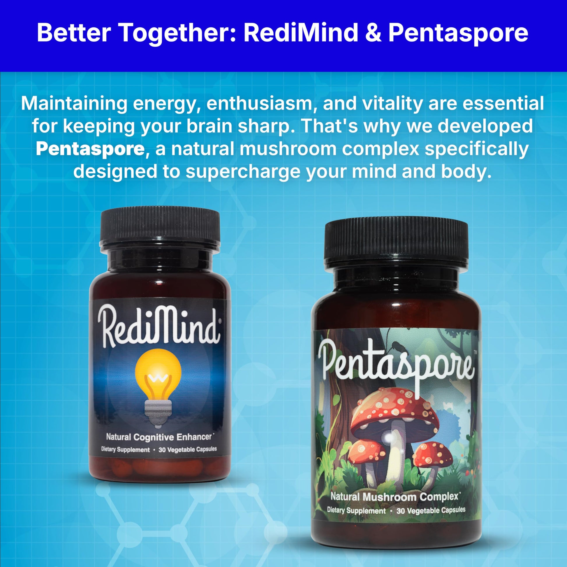 RediMind - Natural Cognitive Enhancement Supplement Capsule - Non-GMO, Vegan, Gluten-Free RediMind buy supplements canada