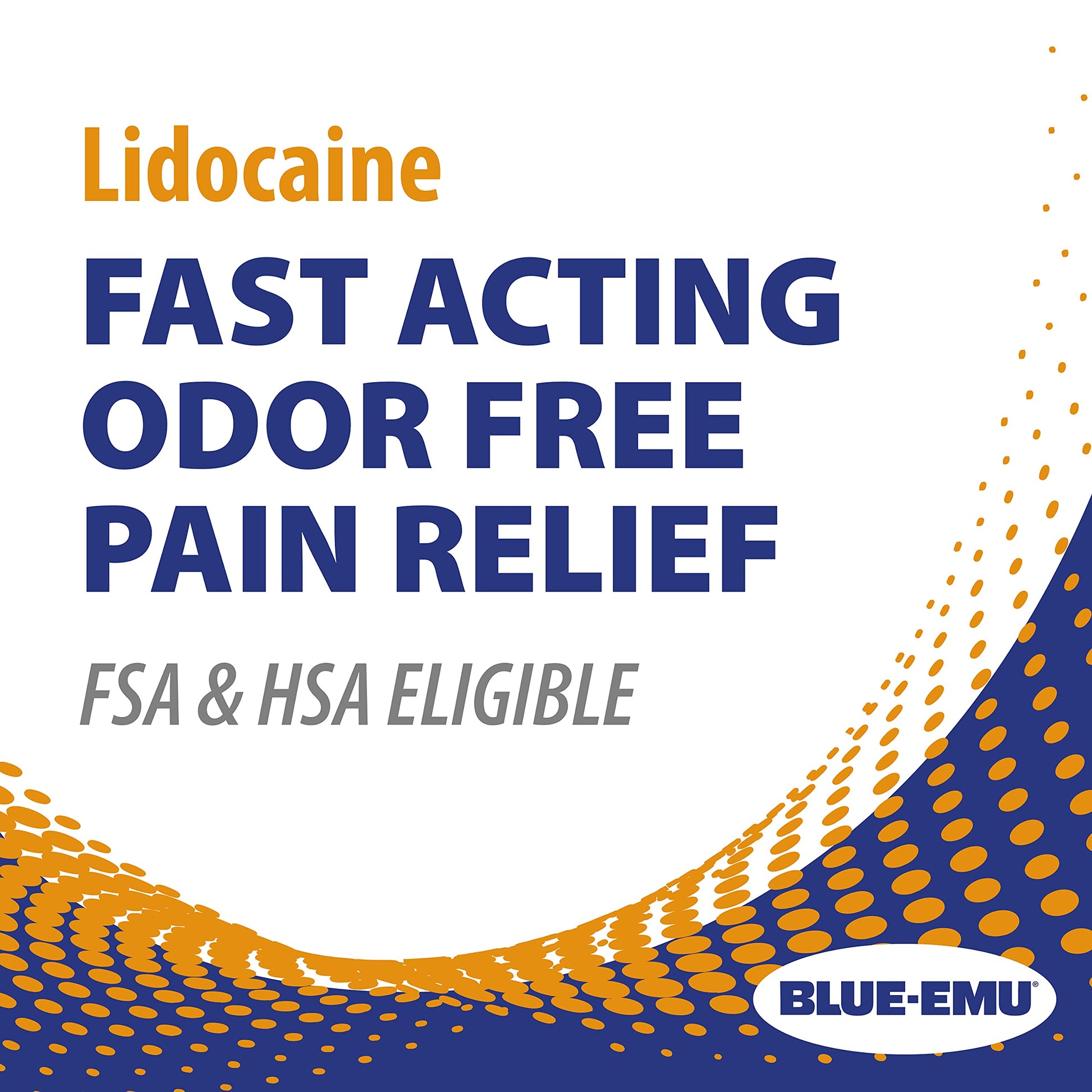 BLUE-EMU Lidocaine Pain Relief Cream for Fast, Numbing Relief, 2.7 Oz, 1 Pack BLUE-EMU buy supplements canada