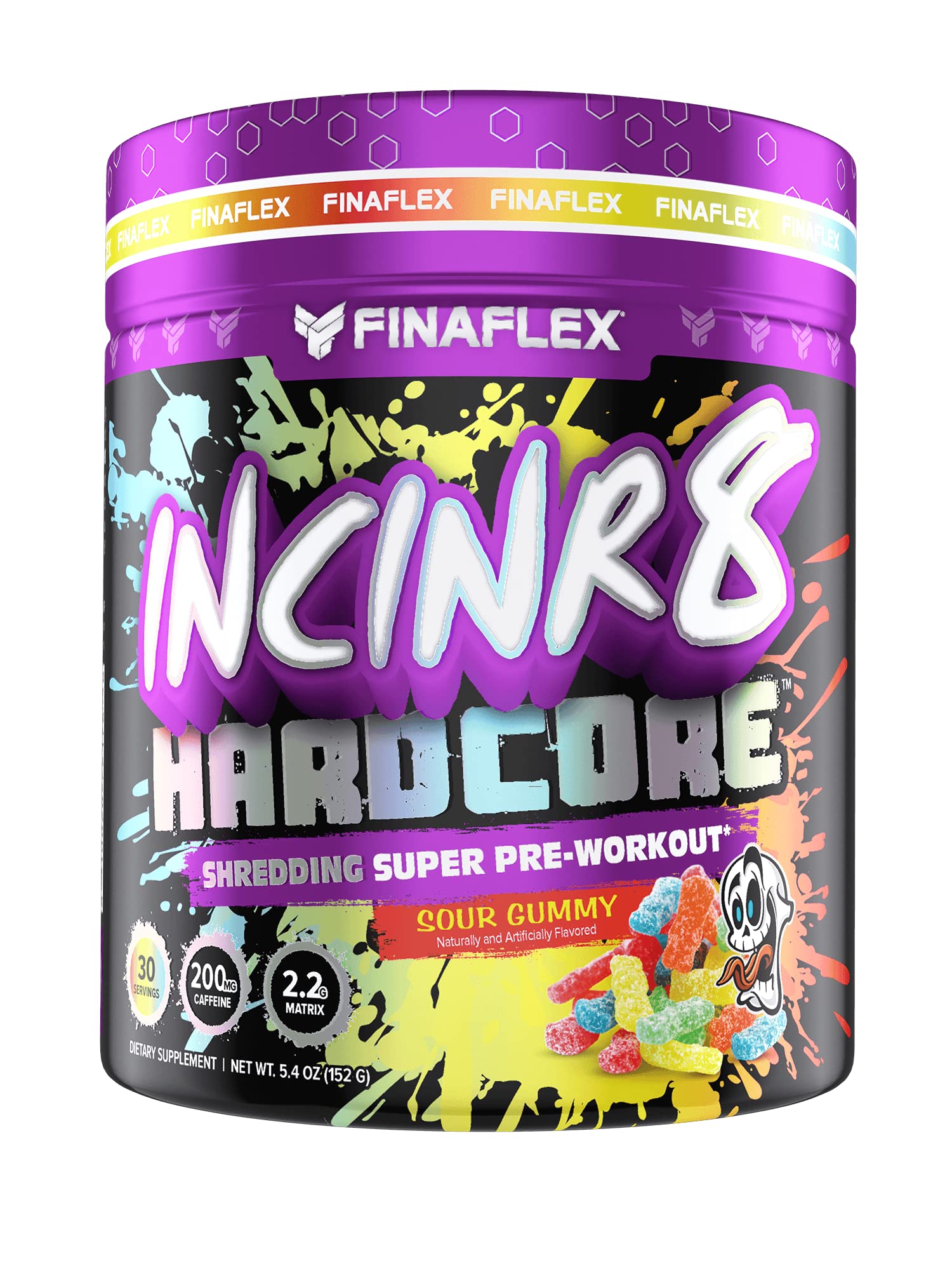 FINAFLEX INCINR8 Hardcore, Sour Gummy - 5.4 oz (30 Servings) - Energy, Focus & Endurance FINAFLEX buy supplements canada