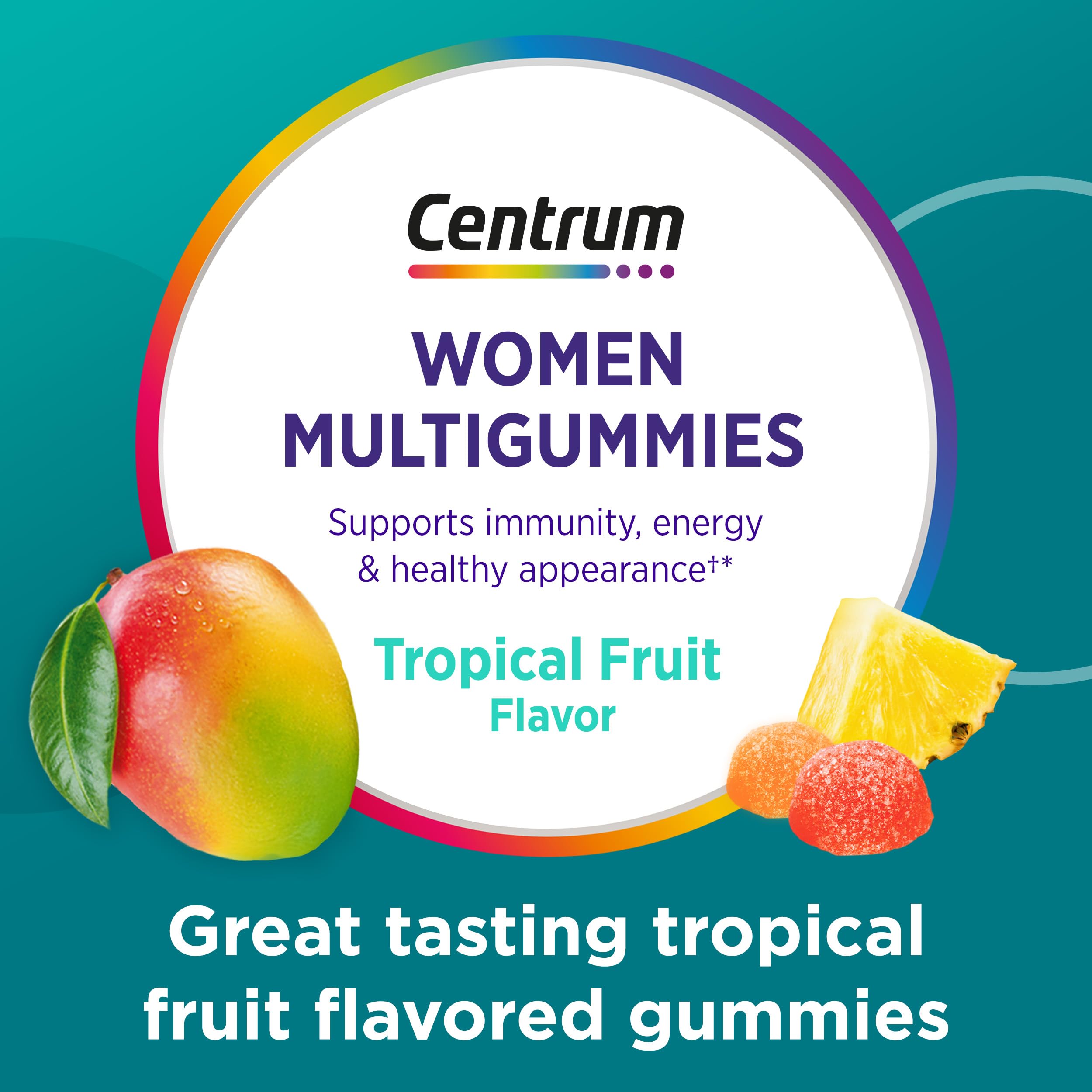 Centrum Women’s Multivitamin Gummies, Immune, Energy, Healthy Appearance Support, 100 Count, 50 Day Supply Centrum buy supplements canada