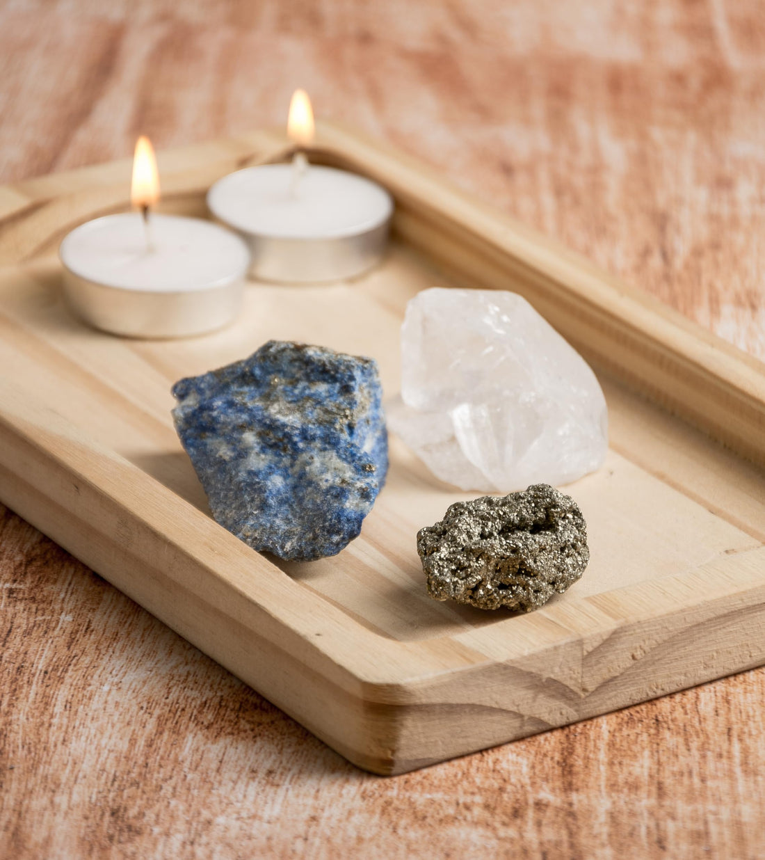 5PCS SAMSARI Abundance XL Crystals Healing Set - (Pyrite, Lapis Lazuli, Clear Quartz), 1 Palo Santo Stick SAMSARI buy supplements canada