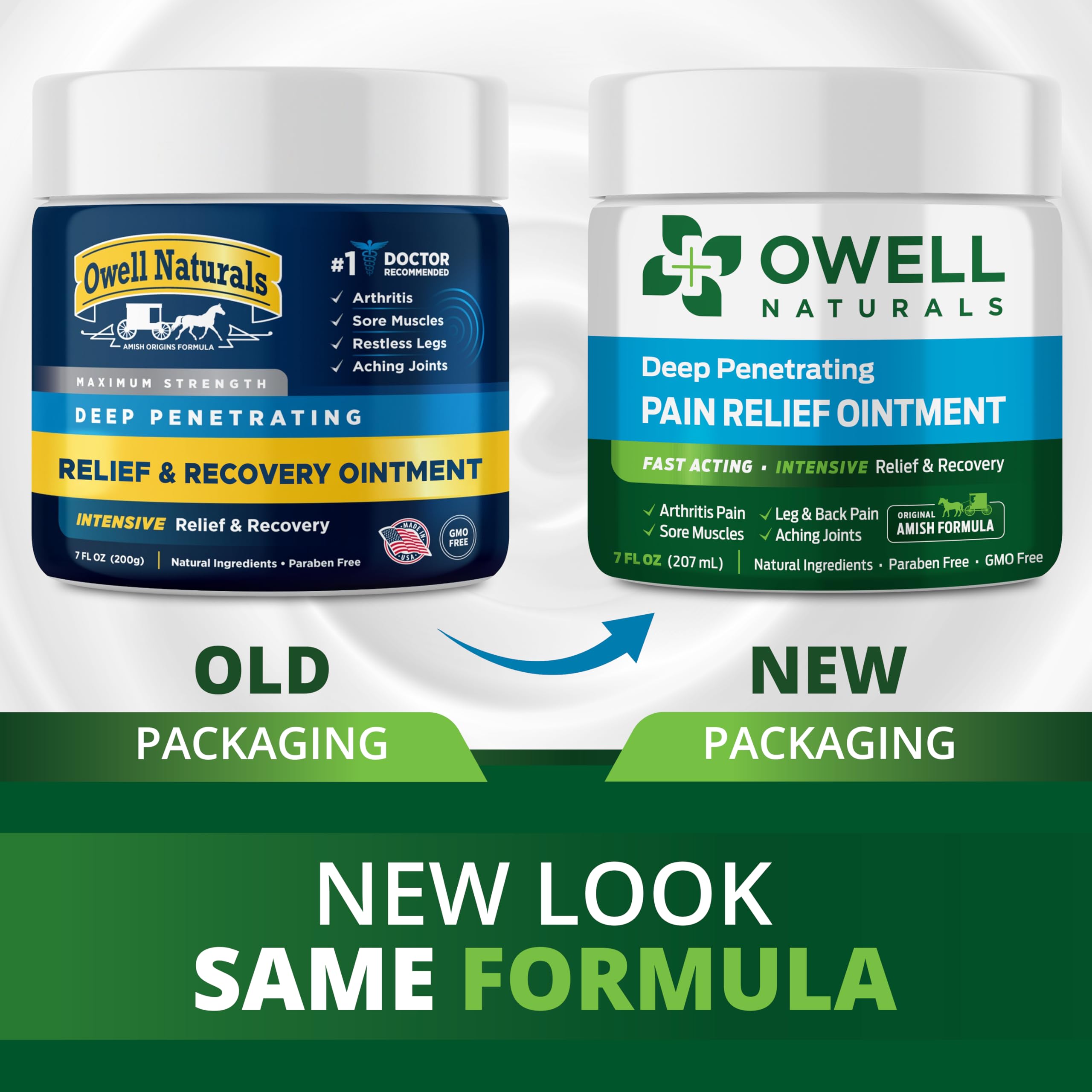 OWELL NATURALS Arthritis Pain Relief Ointment with Arnica & MSM – Deep Penetrating Joint & Muscle Therapy for Knee, Back, Sore Muscles, Legs, 3.5 oz (2 Pack) Owell Naturals buy supplements canada