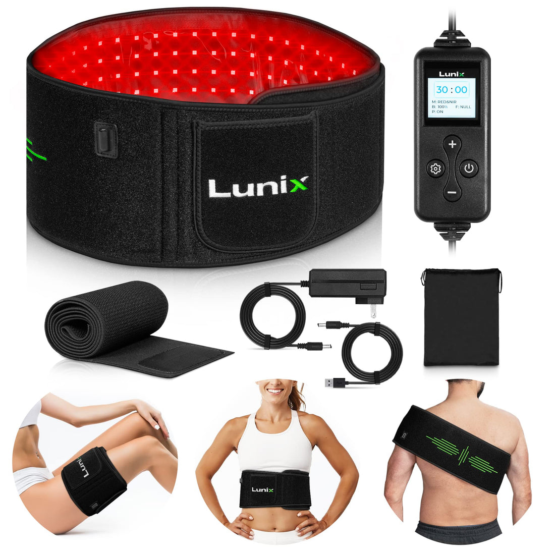 Lunix LX16 Red Light Therapy Belt, Near Infrared Light and Red Light Therapy to Improve Circulation Lunix buy supplements canada