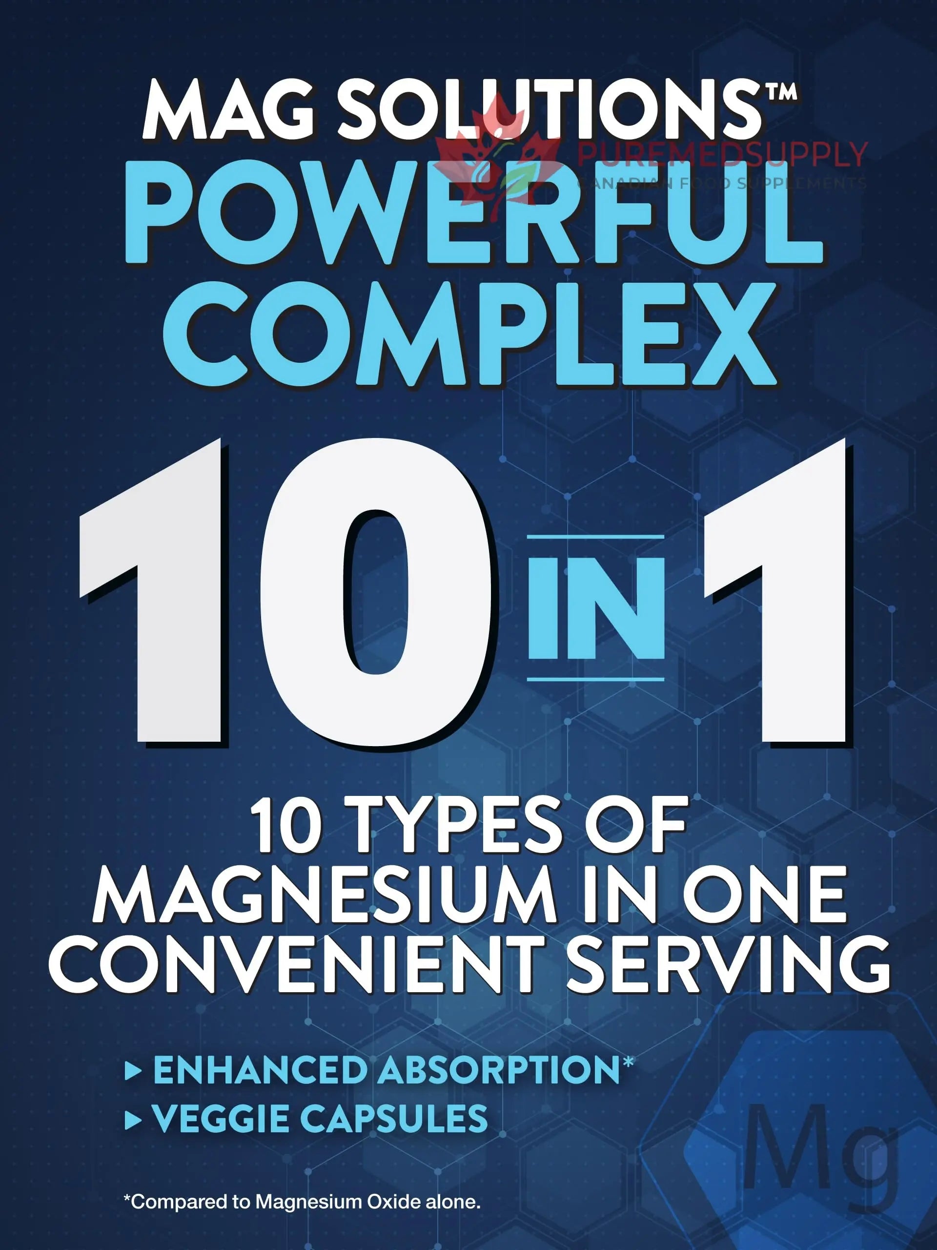 Nature's Truth Magnesium Complex Supplement 10 Forms | 300mg | 60 Capsules | Glycinate, Citrate, Plus More | Vegan, Non-GMO & Gluten Free Nature's Truth buy supplements canada