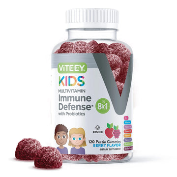 Viteey Kids Multivitamin Gummies with Probiotics - 8-1 Kids Vitamins for Immune Health Support with Vitamin C, D3, B12, B6 Viteey buy supplements canada