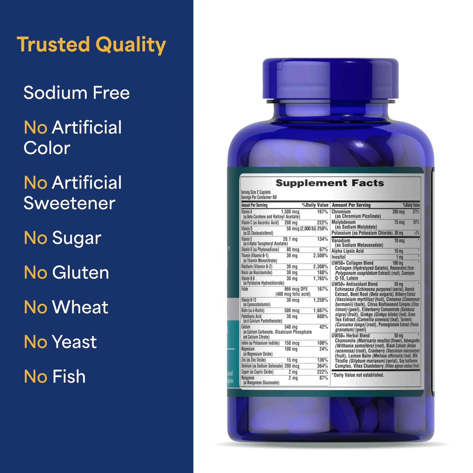 Puritan's Pride Ultra Woman 50 Plus High Potency Performance Time Release Daily Multivitamin with Zinc Puritan's Pride buy supplements canada