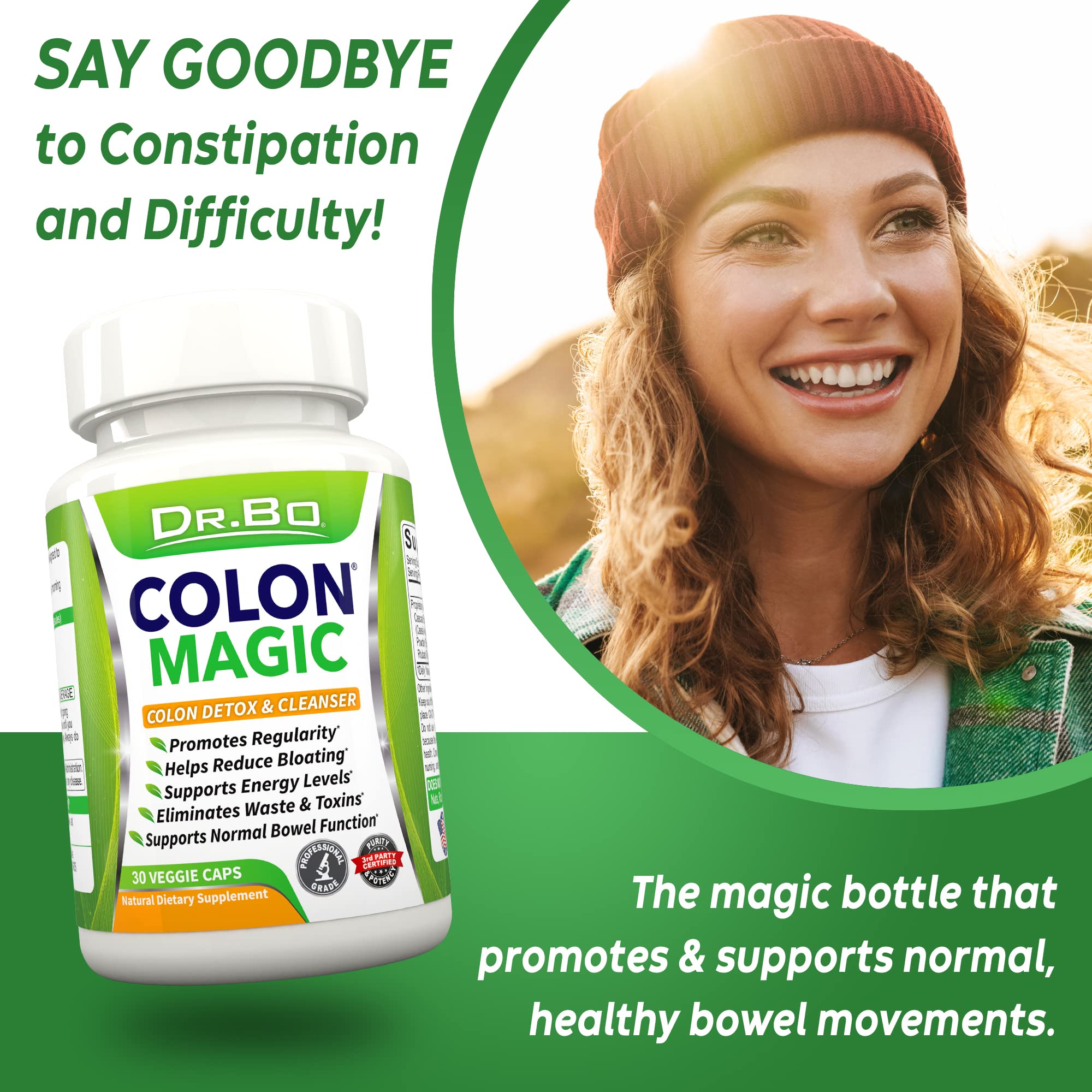 Colon Cleanse Detox Formula - Natural Bowel Cleanser Pills for Intestinal Bloating & Fast Digestive DR. BO buy supplements canada