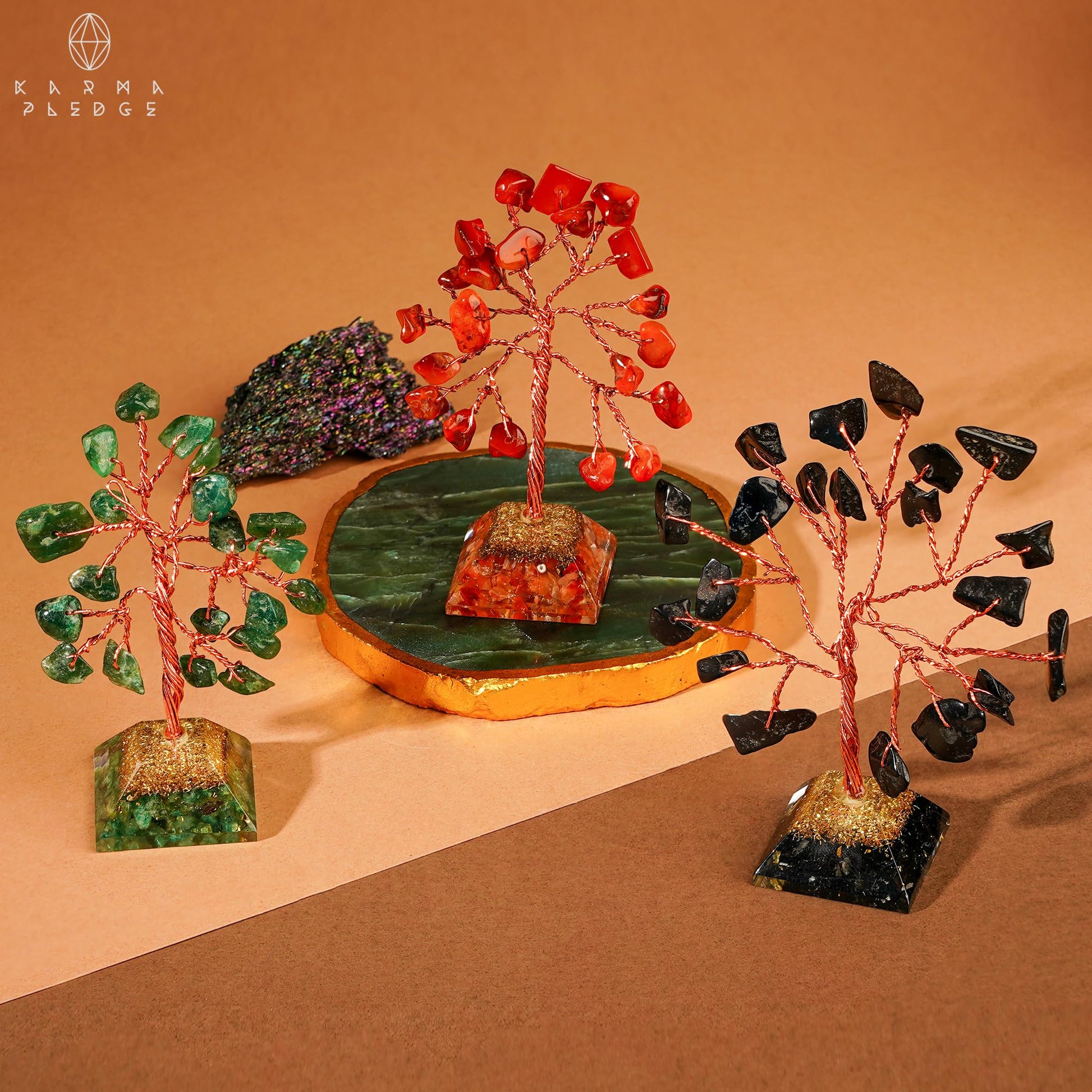 Crystal Tree Tree of Life 7 Chakra Healing Crystals & Stones for Positive Energy, Good Luck Gifts KARMAPLEDGE buy supplements canada