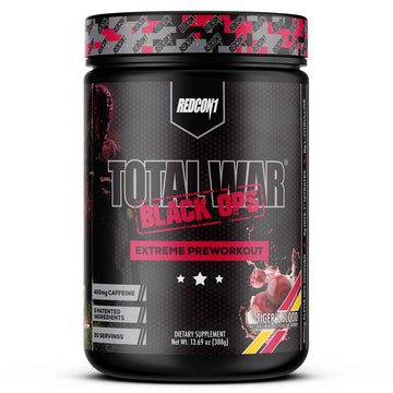 REDCON1 Total War Black Ops Extreme Preworkout Powder, Tigers Blood, High Stimulant REDCON1 buy supplements canada