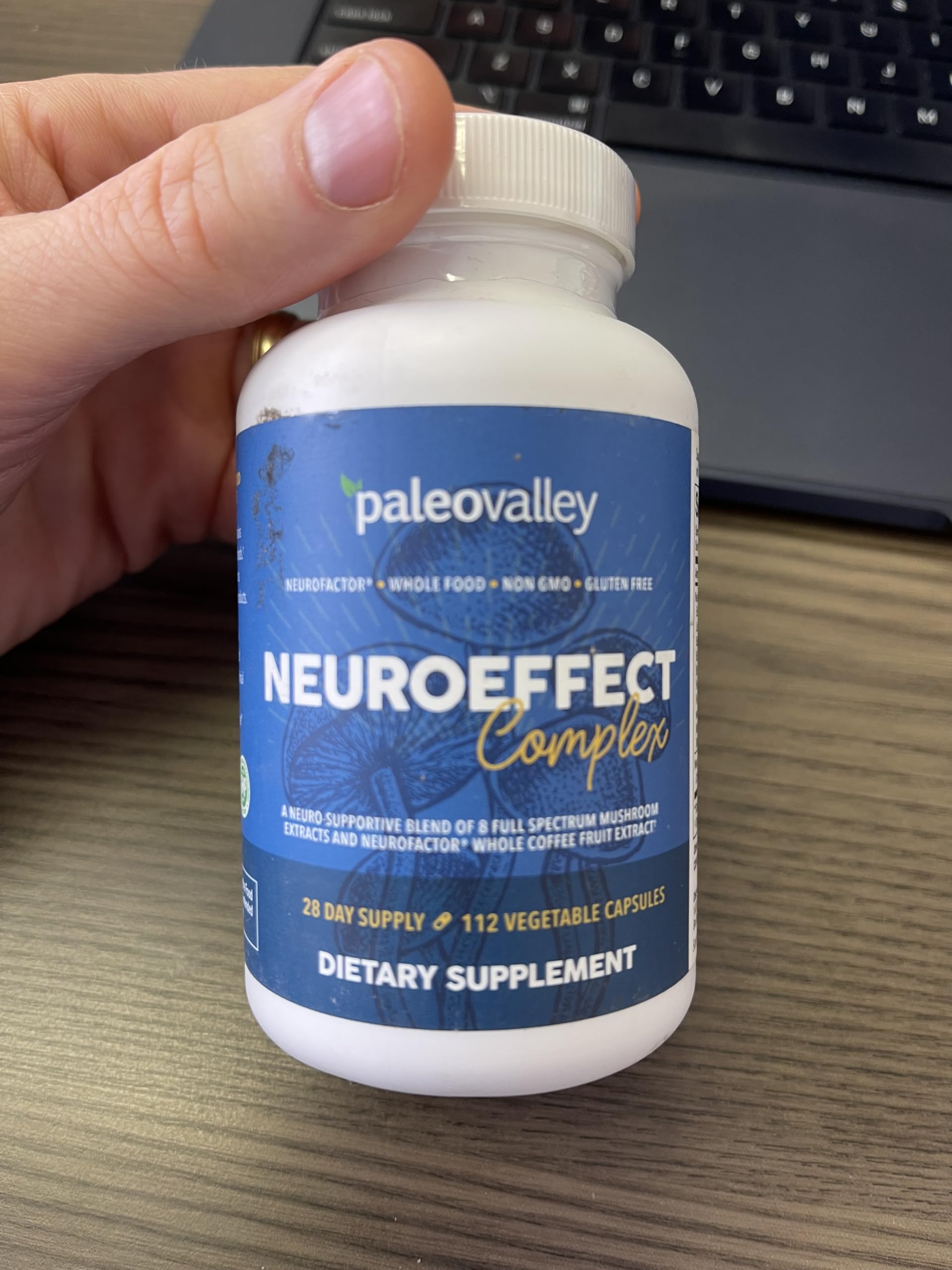 Paleovalley NeuroEffect - Neuro Mushroom Coffee Nutritional Supplement for Focus, Memory, and Energy Support - 28-Day Supply - 8 Full Spectrum Mushroom and Whole Coffee Fruit Extracts Paleovalley buy supplements canada
