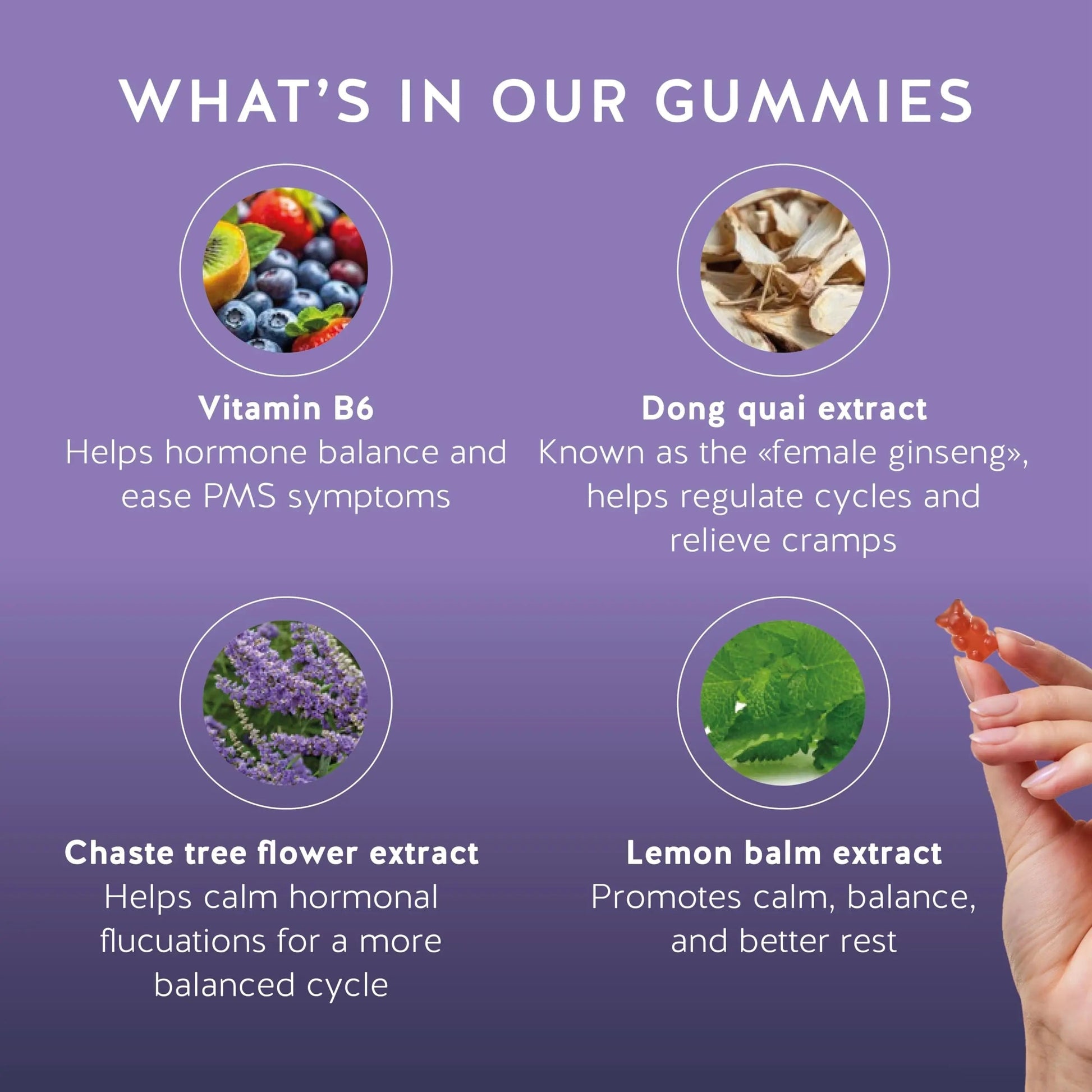 PMS Support Supplement for Women. Menstrual Relief Gummies to Target Hormonal Breakouts, Bloating, Period Cramps, & Mood Swings. Vegan, with Vitamin B6 & Lemon Balm, 60 Gummies Bears with Benefits buy supplements canada