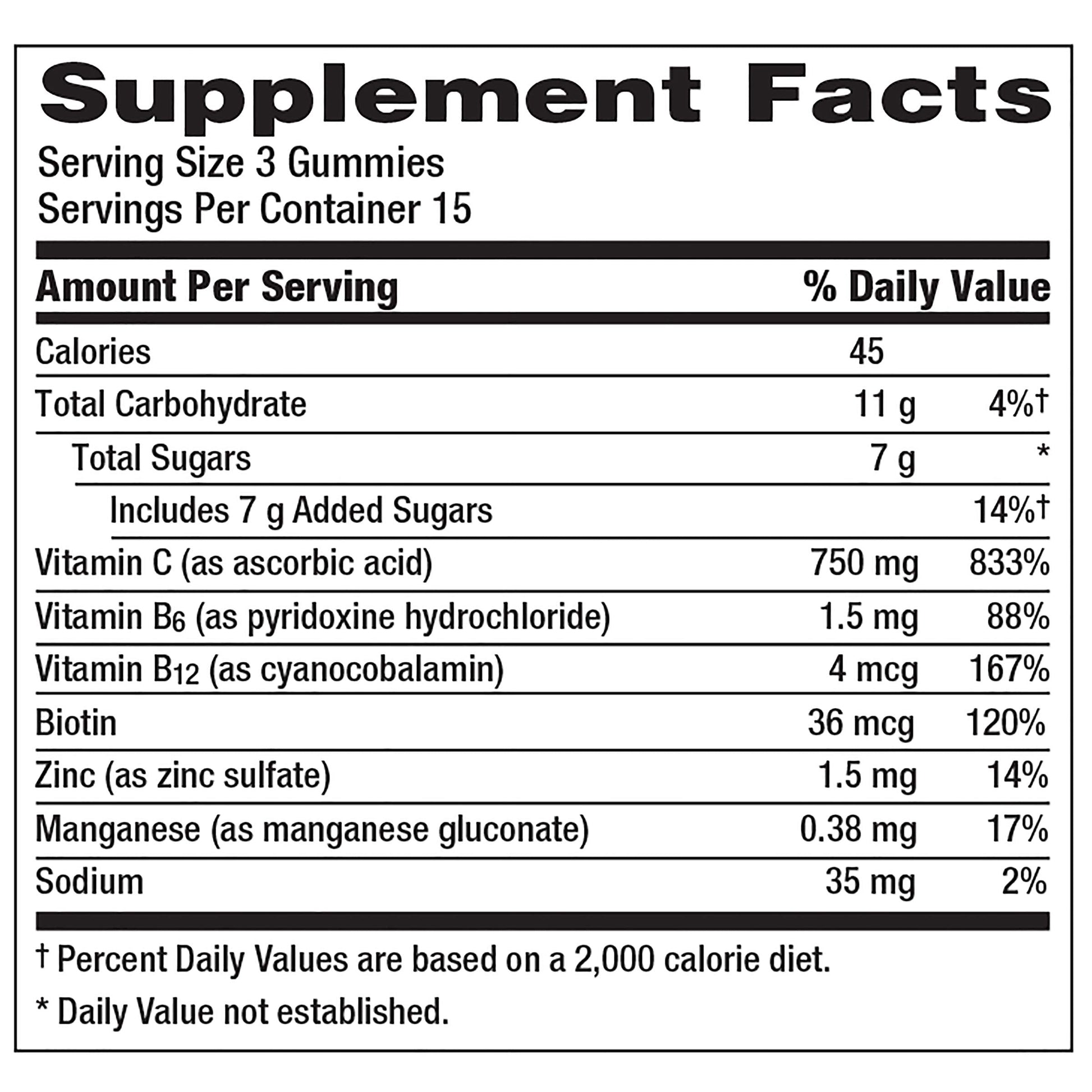 Emergen-C 750mg Vitamin C Gummies for Adults, Immunity Gummies with B Vitamins Emergen-C buy supplements canada