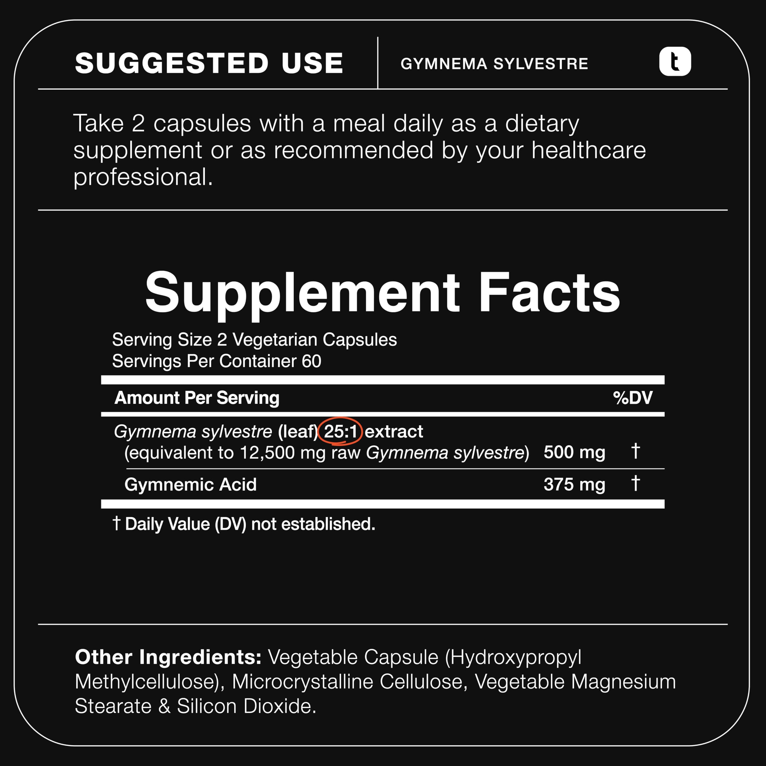Toniiq Gymnema Sylvestre – Ultra High Potency 25:1 Extract Standardized to 75% Gymnemic Acids – 500mg Clinical Dose – Triple-Tested Purity – 120 Vegan Capsules Toniiq buy supplements canada