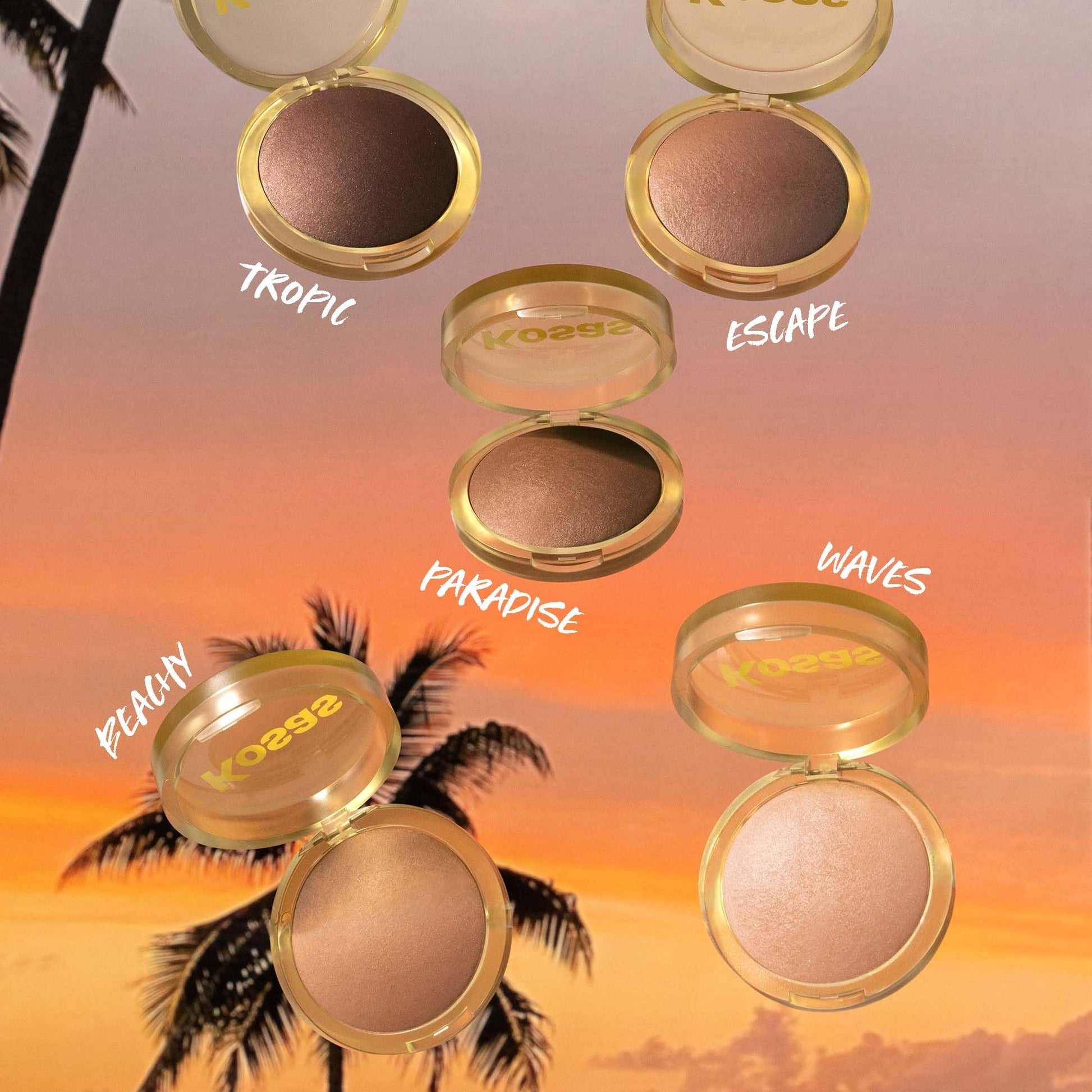 Kosas Sun Show Glowy Warmth Baked Bronzer - Contouring Powder for Cheekbones, Nose & Jawline - Enriched with Concentrated Fatty Acids - Talc-Free, Vegan & Hypoallergenic - Escape Kosas buy supplements canada