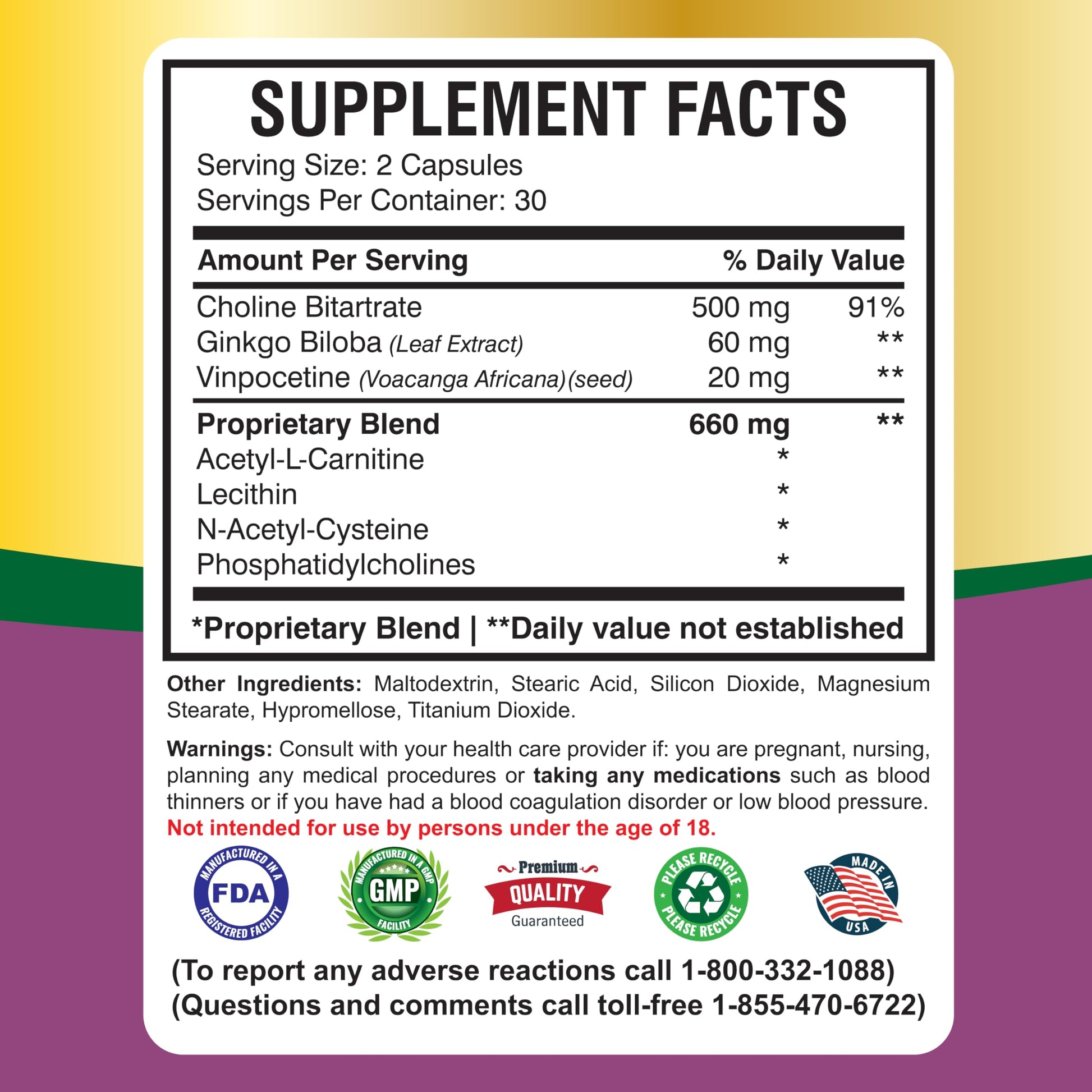 America Medic & Science Cavintona Advanced Supplement – Vinpocetine 20mg for Memory, Recall & Brain Health – Supports Cognitive Function, Focus, Mental Clarity & Blood Flow – 60 Capsules America Medic & Science buy supplements canada
