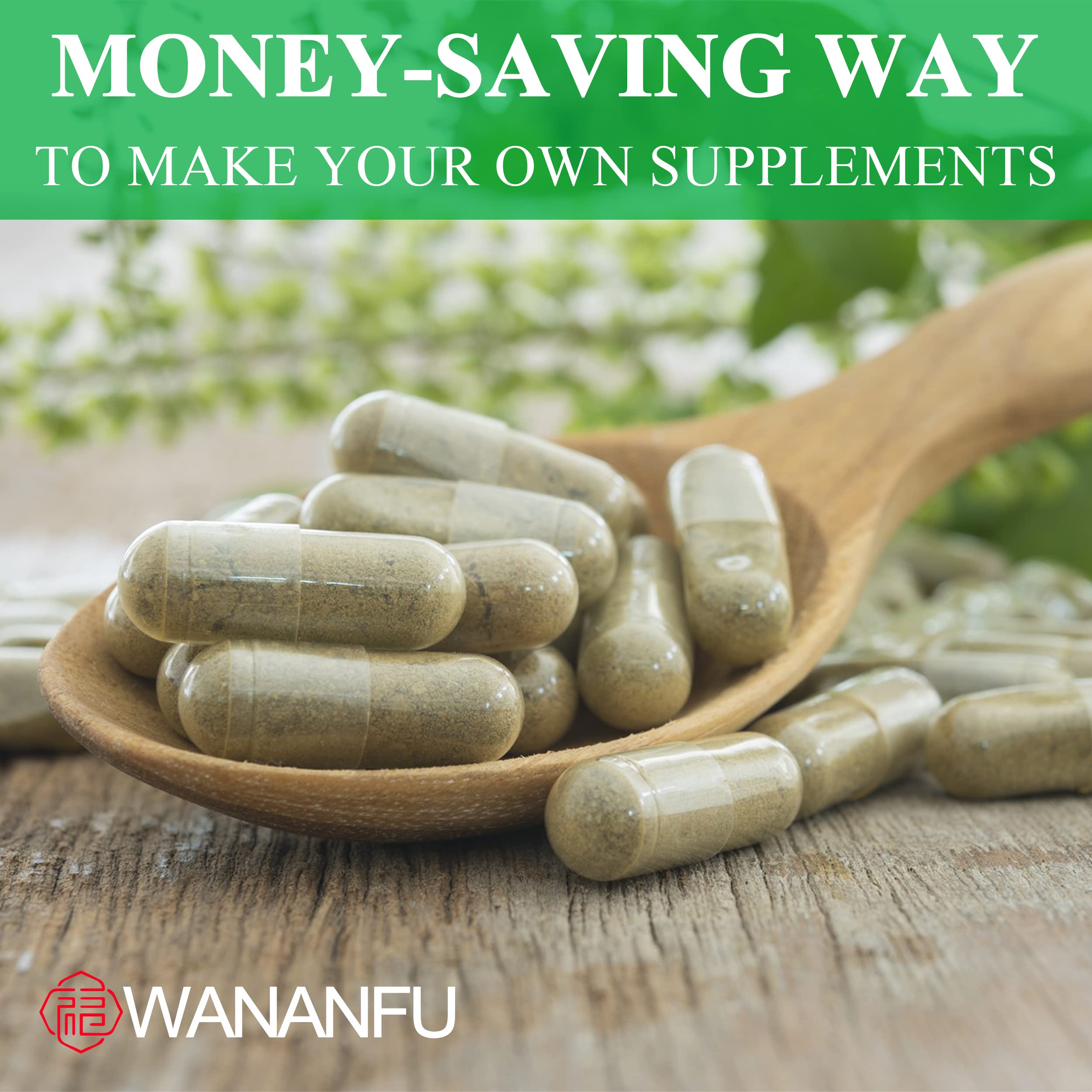 wananfu Size 0 Empty Capsules Vegetarian (100 Count) Bundle with Micro Lab Spoon, Clear Fillable Veggie Pill Capsules Size 0 for Making Your Own Supplements wananfu buy supplements canada