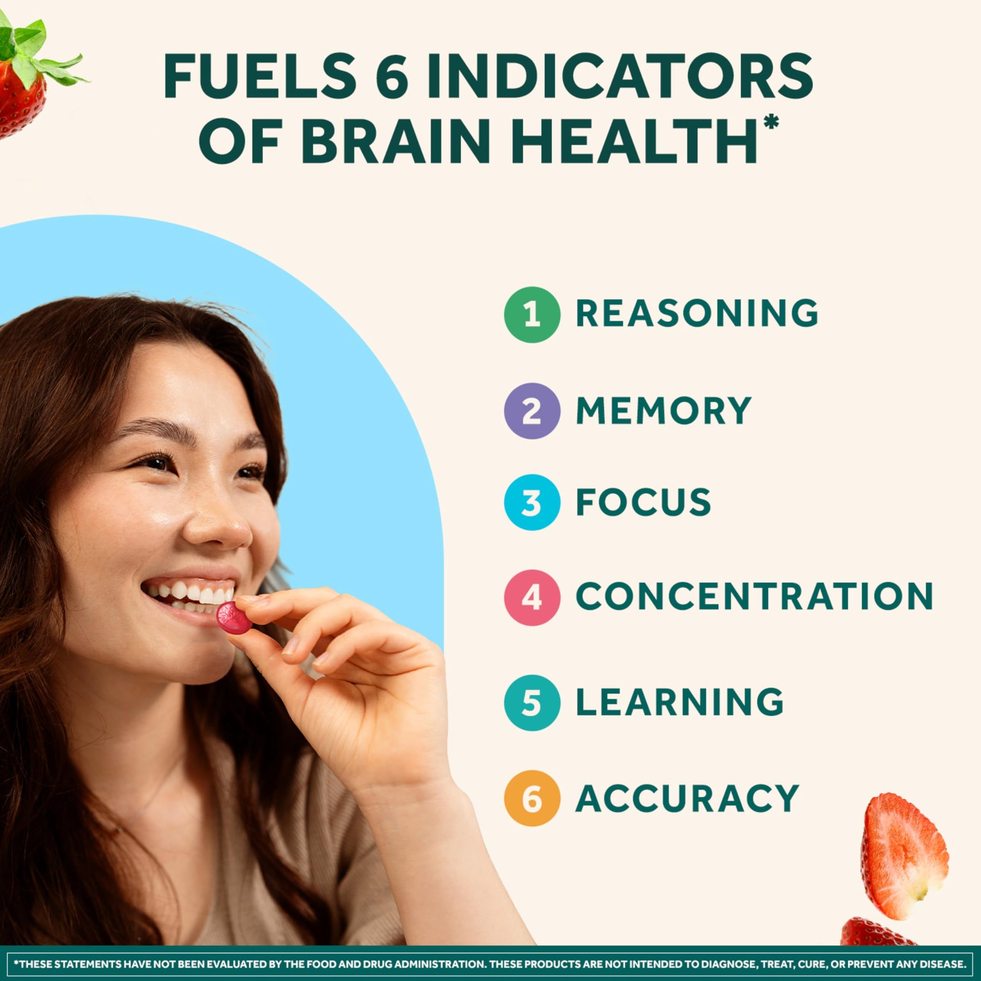 NEURIVA Plus Decaffeinated Nootropic Brain Supplement for Memory, Focus & Concentration & Cognitive Function, Clinically Tested NeuroFactor, Phosphatidylserine, Vitamins B6 B12,50ct Strawberry Gummies NEURIVA buy supplements canada