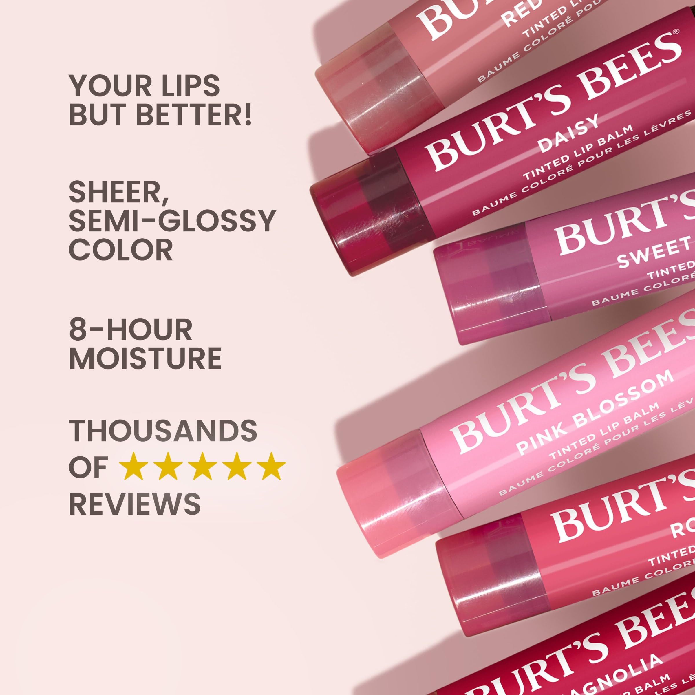 Burt's Bees Lip Tint Balm with Long Lasting 2 in 1 Duo Tinted Balm Formula, Color Infused with Deeply Hydrating Shea Butter Burt's Bees buy supplements canada