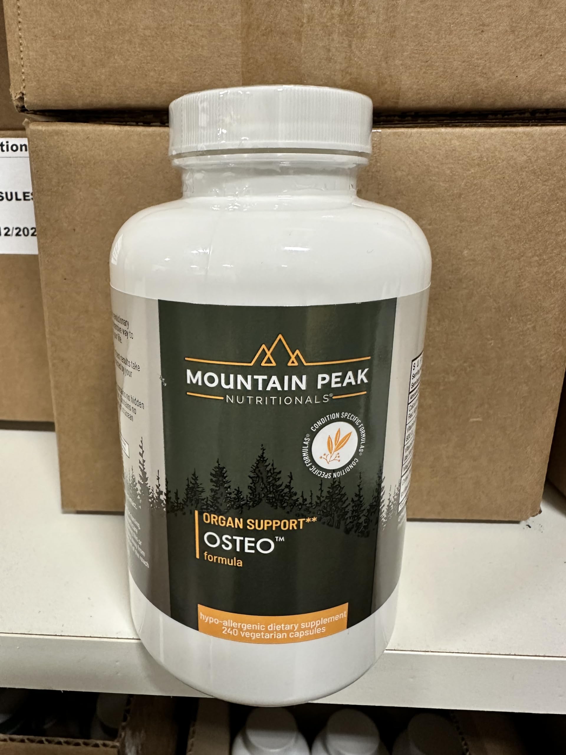 Mountain Peak Nutritionals Osteo Supplement - Organ & Strong Bone Support, Promotes Bone Health - With Vitamins D3, K2, Calcium, and Magnesium - Bone Building & Strengthening (240 Vegetarian Capsules) Mountain Peak Nutritionals buy supplements canada