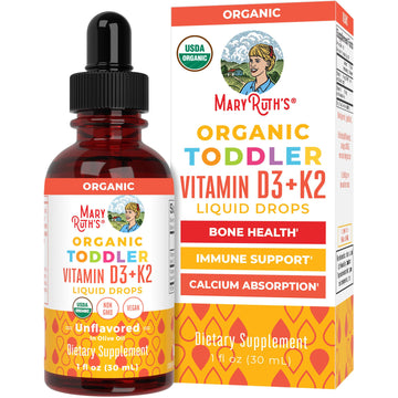 MARYRUTH'S Organics Vitamin D3 | Vitamin K2 | Vitamin D3 K2 Drops | K2 D3 Vitamin Liquid Supplement for Toddlers | Kids Supplement for Calcium Absorption MARYRUTH'S buy supplements canada