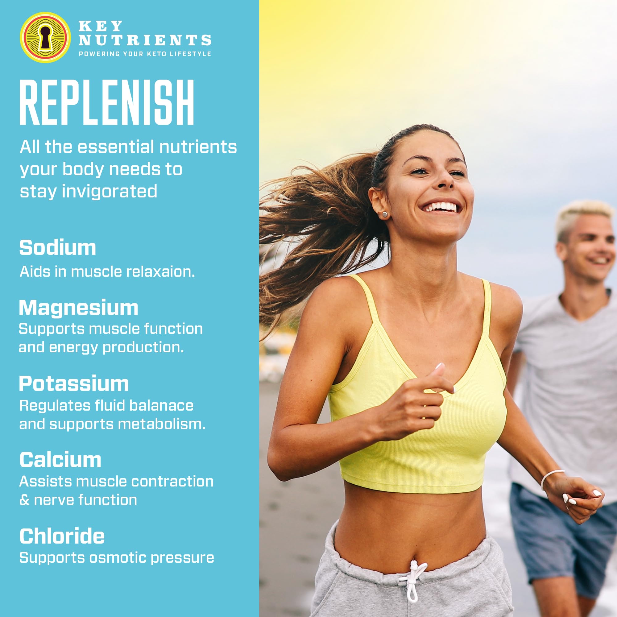 Key Nutrients Electrolytes Hydration Powder - Refreshing Lemonade Drink Mix KEY NUTRIENTS buy supplements canada