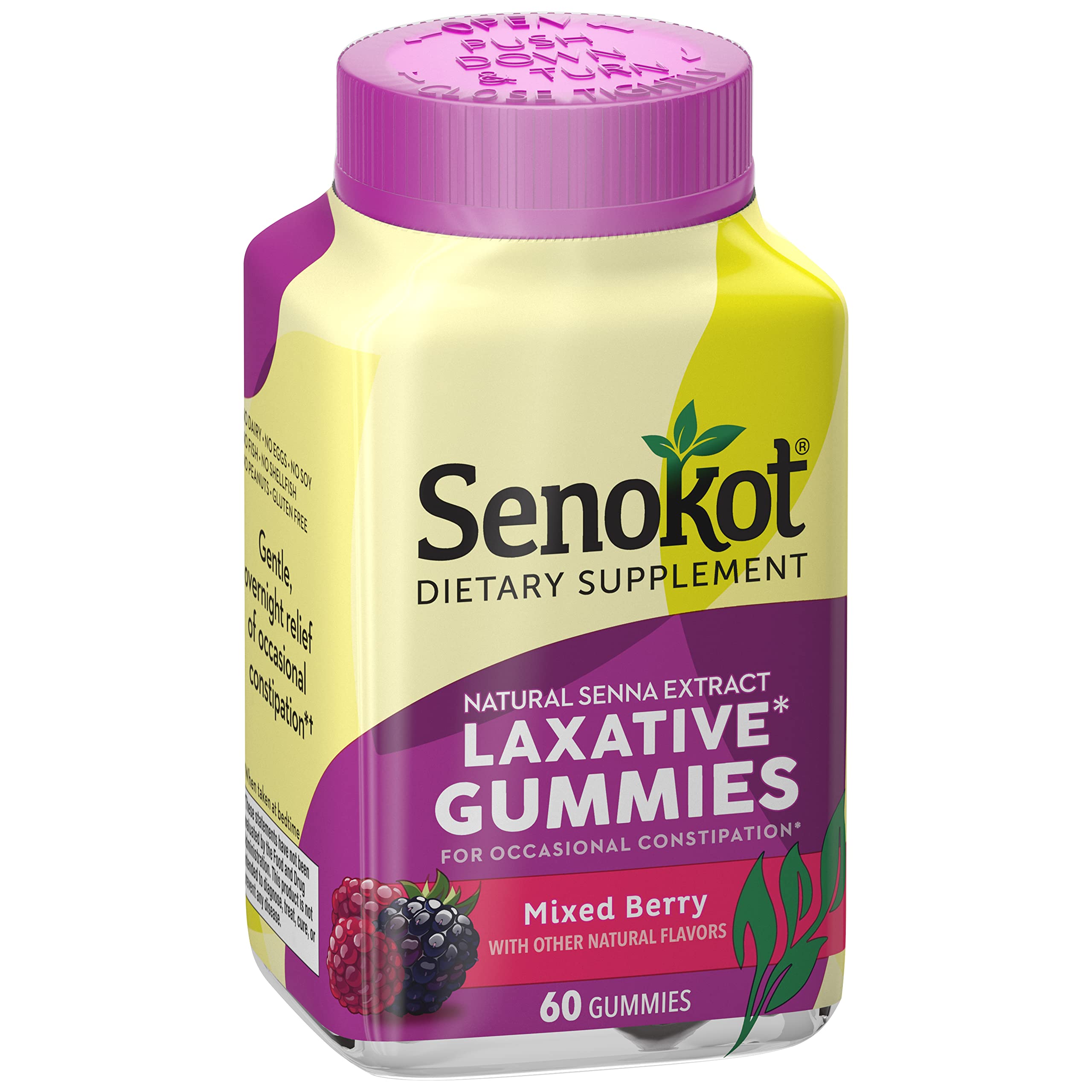 Senokot Dietary Supplement Laxative Gummies, Natural Senna Extract, Gentle, Overnight Relief Senokot buy supplements canada