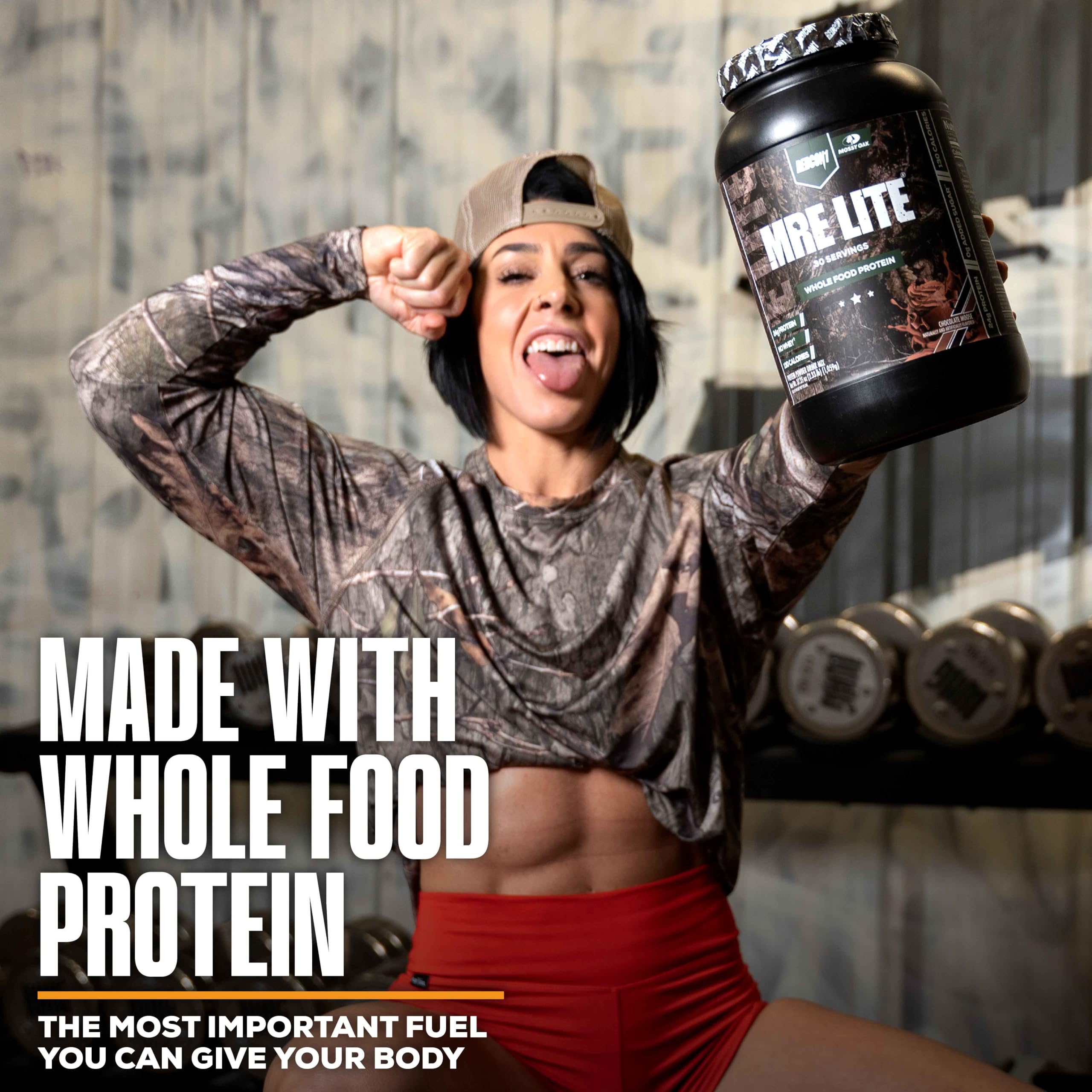 REDCON1 x Mossy Oak MRE Lite Whole Food Protein Powder, Chocolate Moose - Low Carb REDCON1 buy supplements canada