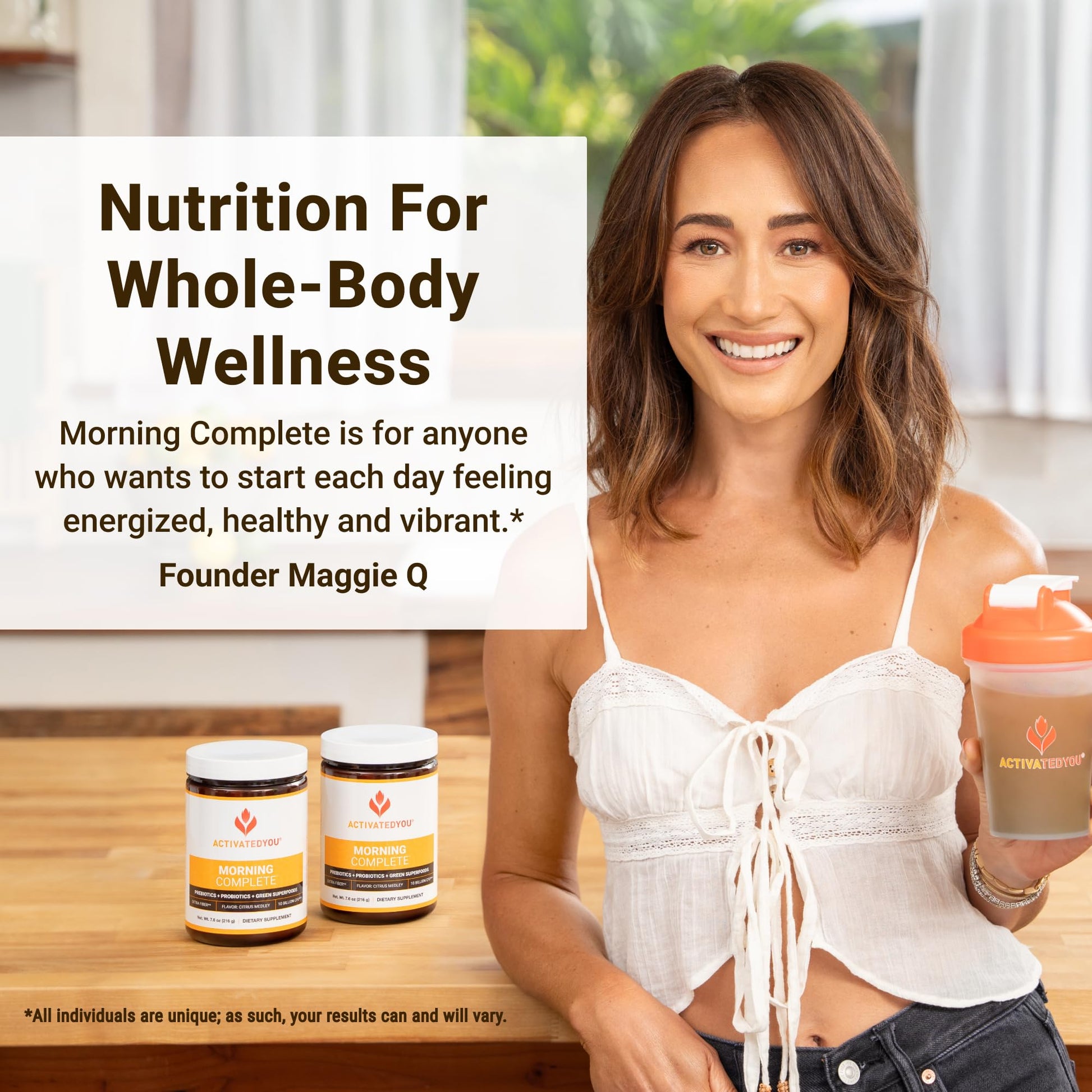 ACTIVATEDYOU Morning Complete Daily Wellness Greens Superfood Drink Mix for Gut Health w/Prebiotics, Probiotics, Antioxidants, Green Superfoods ACTIVATEDYOU buy supplements canada
