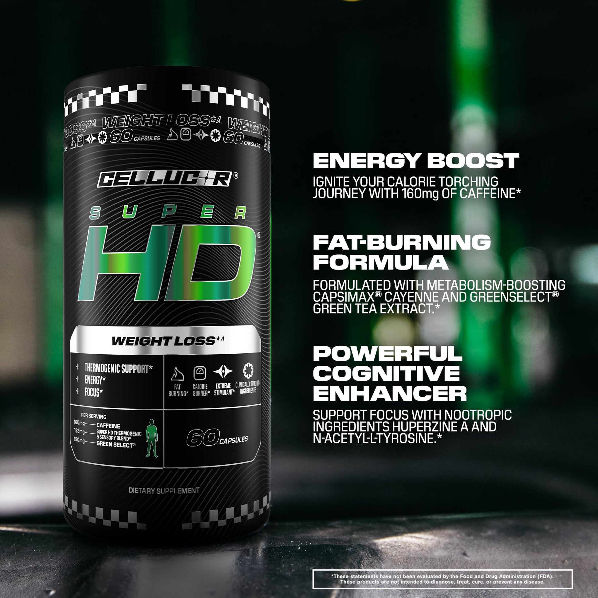 Cellucor SuperHD Thermogenic Fat Burner Weight Loss Supplement, Appetite Suppressant, & Energy Booster Capsimax, Green Tea Extract, 160mg Caffeine Cellucor buy supplements canada