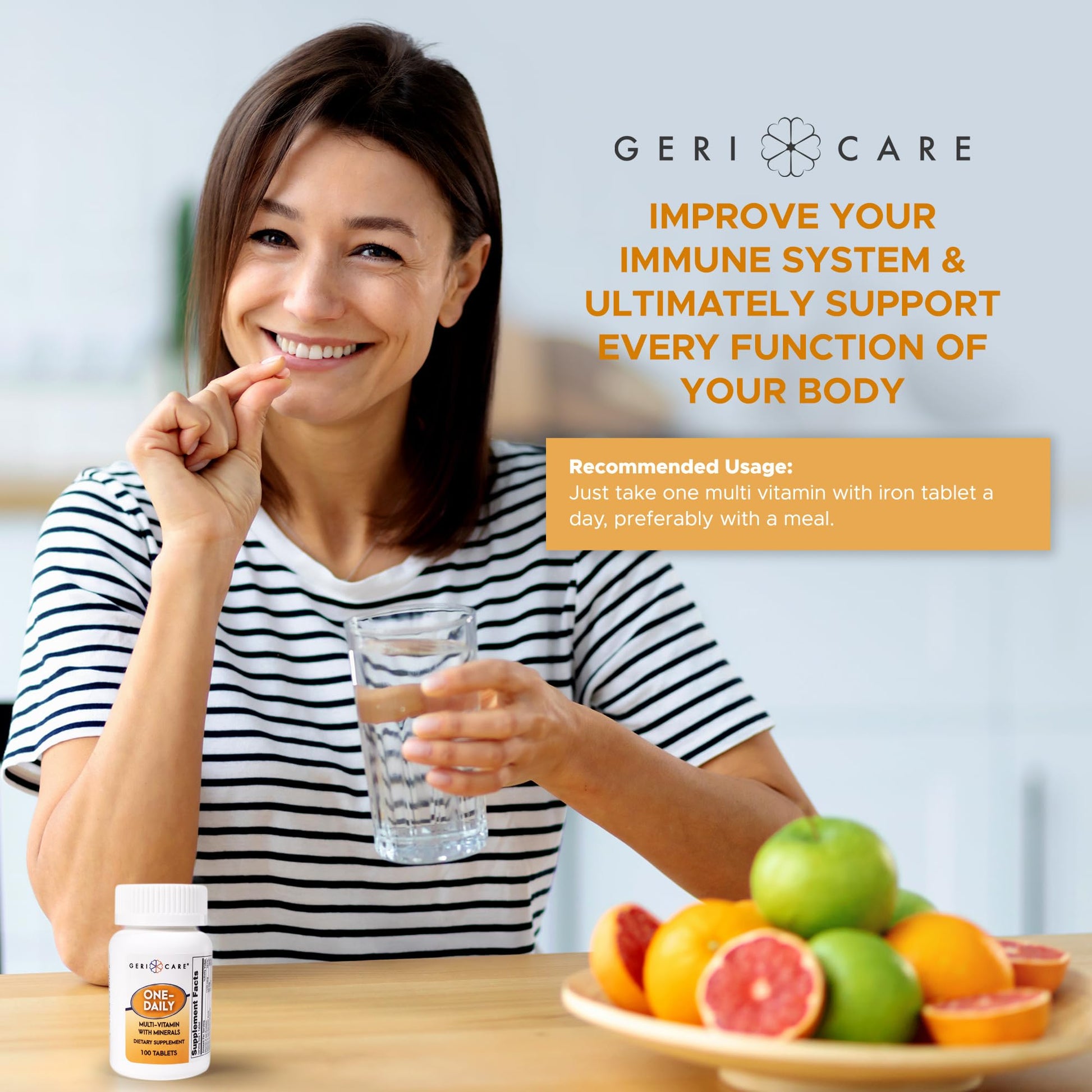 GeriCare One-Daily Multi-Vitamin & One-Daily Multi-Vitamin + Minerals Bundle – Complete Daily Nutritional Support with Essential Minerals for Energy GeriCare buy supplements canada
