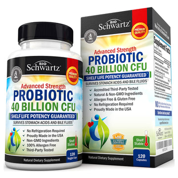 Daily Probiotic Supplement 40 Billion CFU - Gut Health Complex with Astragalus BioSchwartz buy supplements canada
