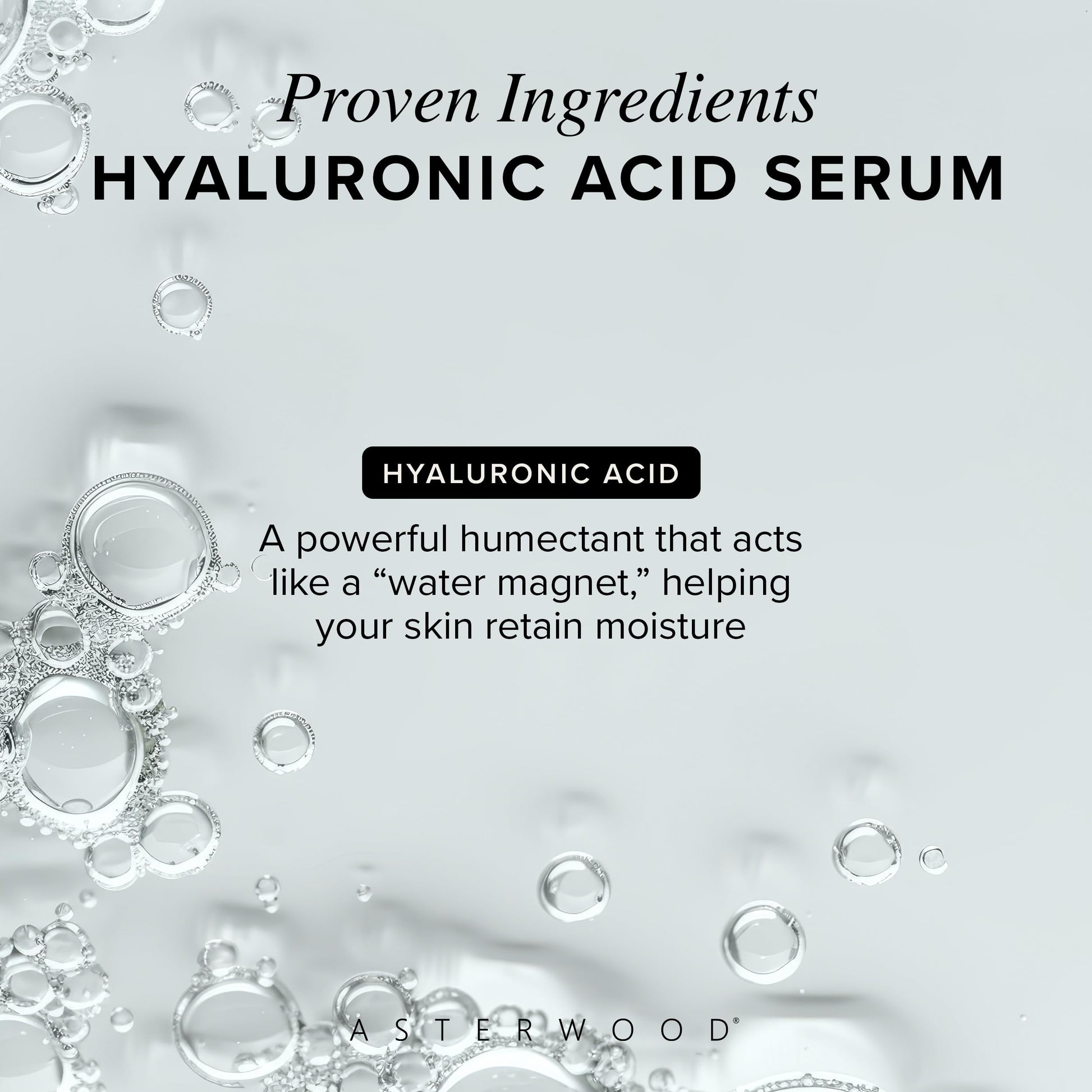 Asterwood Hyaluronic Acid Serum for Face - Plumping, Anti-Aging, Hydrating - Fragrance-Free - 1 Fl Oz Asterwood buy supplements canada
